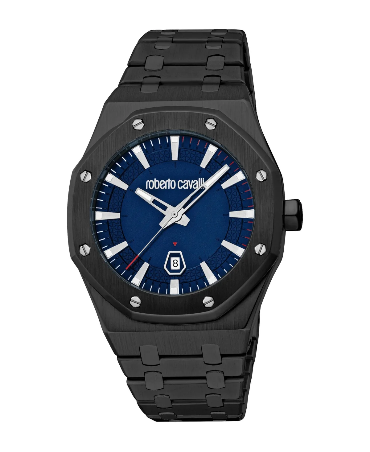 Quartz Black Stainless Steel Bracelet Watch, 42mm by Roberto Cavalli