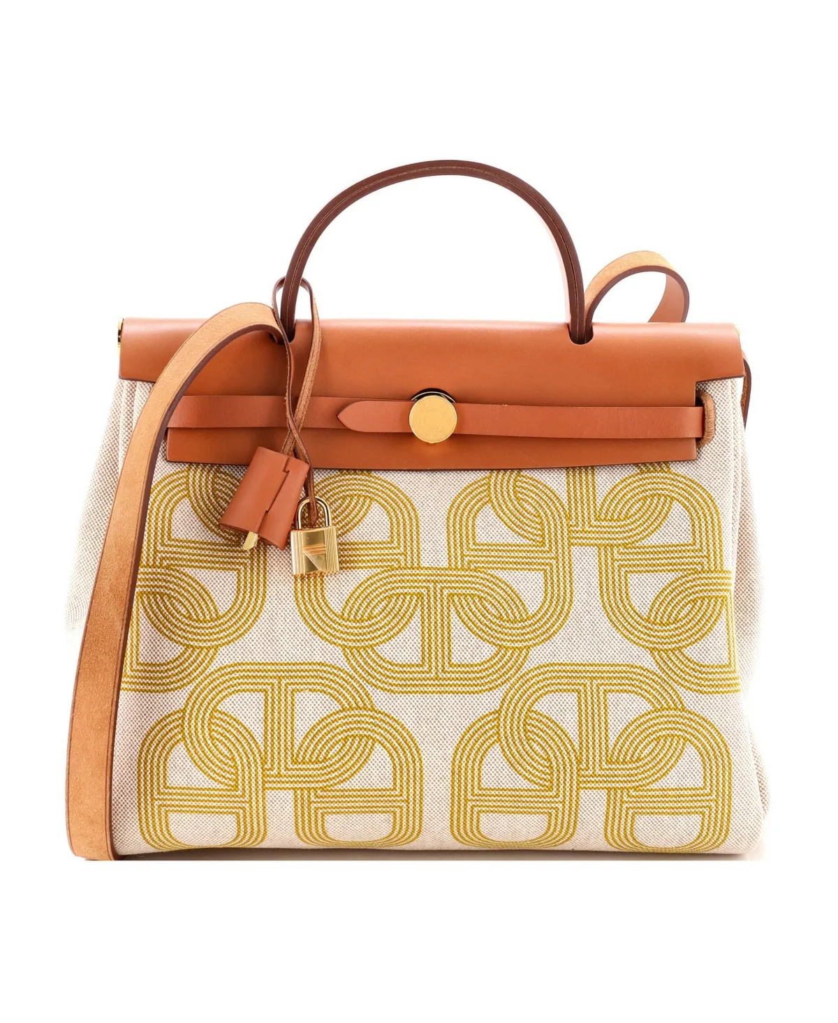 Pre-Owned 31 Herbag Zip Circuit 24 Vache Hunter and Leather by Hermes