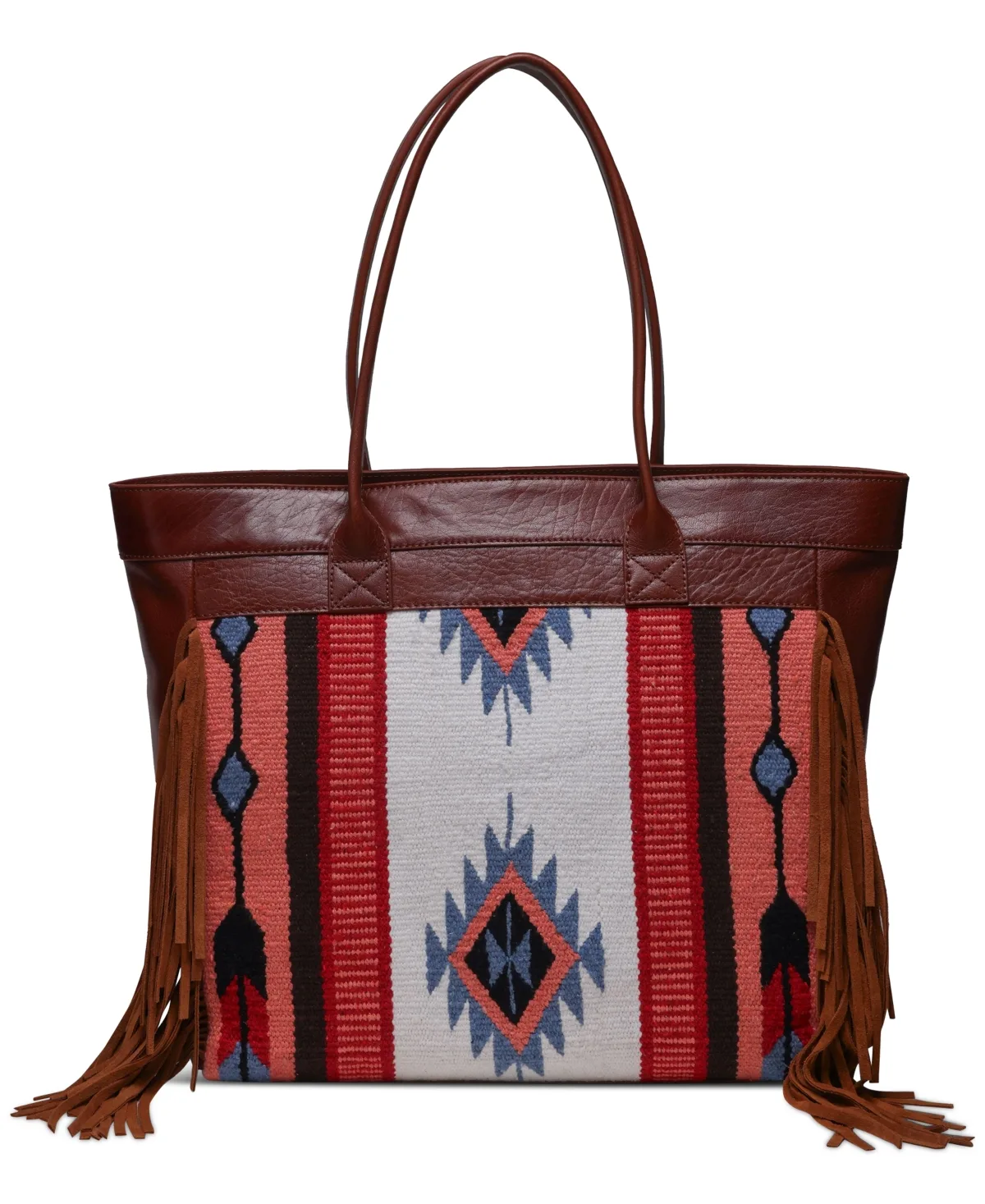 Jackson Leather Bohemian Fringe Tote by Ecotorie