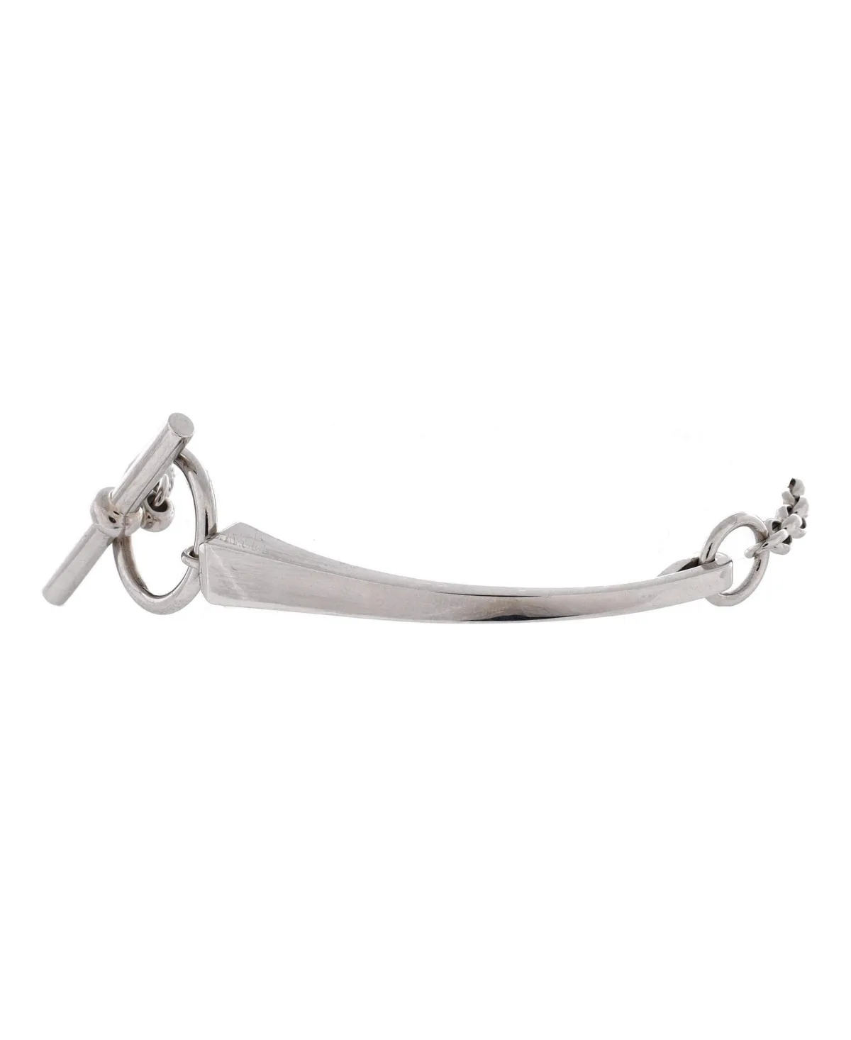 Pre-Owned Sterling Silver Clou De Forge Link & Chain Bracelet by Hermes