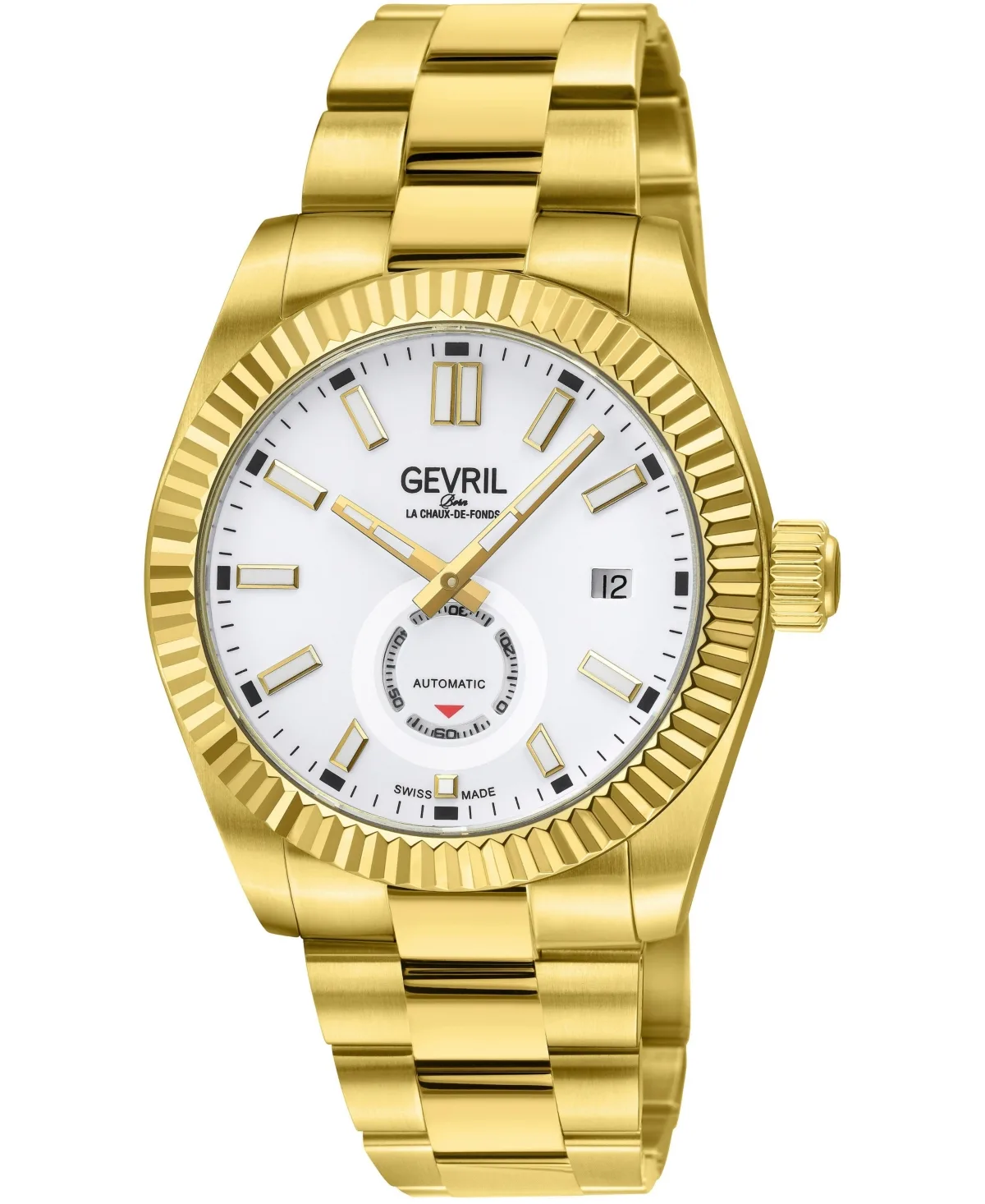 West Village Swiss Automatic Ip 316L Stainless Steel Bracelet Watch by Gevril