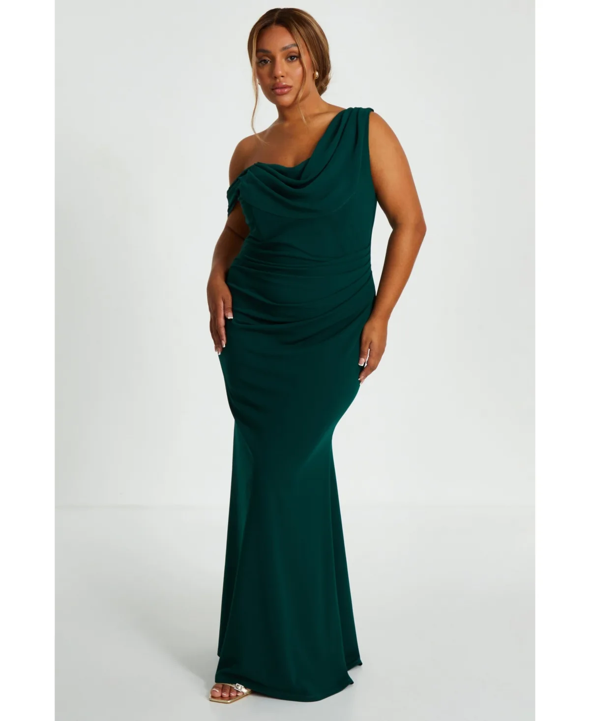 Cold Shoulder Detail Maxi Dress