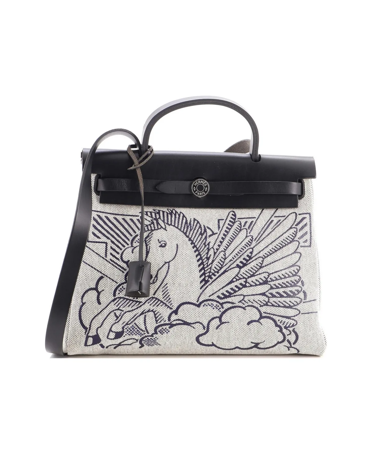 Pre-Owned 31 Herbag Zip Pegase Pop Toile and Leather by Hermes