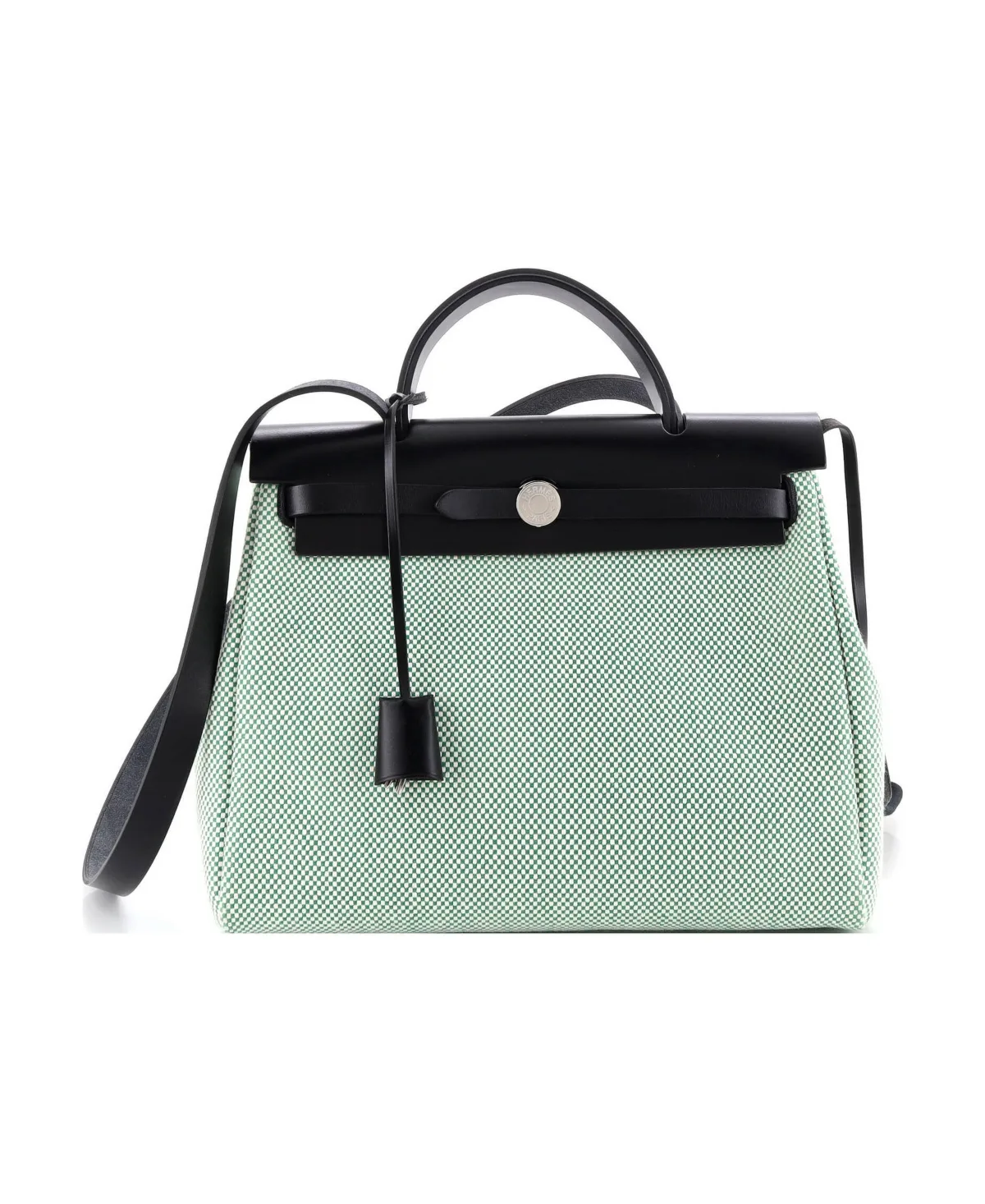 Pre-Owned Hermes 31 Herbag Zip Criss Viking Toile and Leather by Hermes