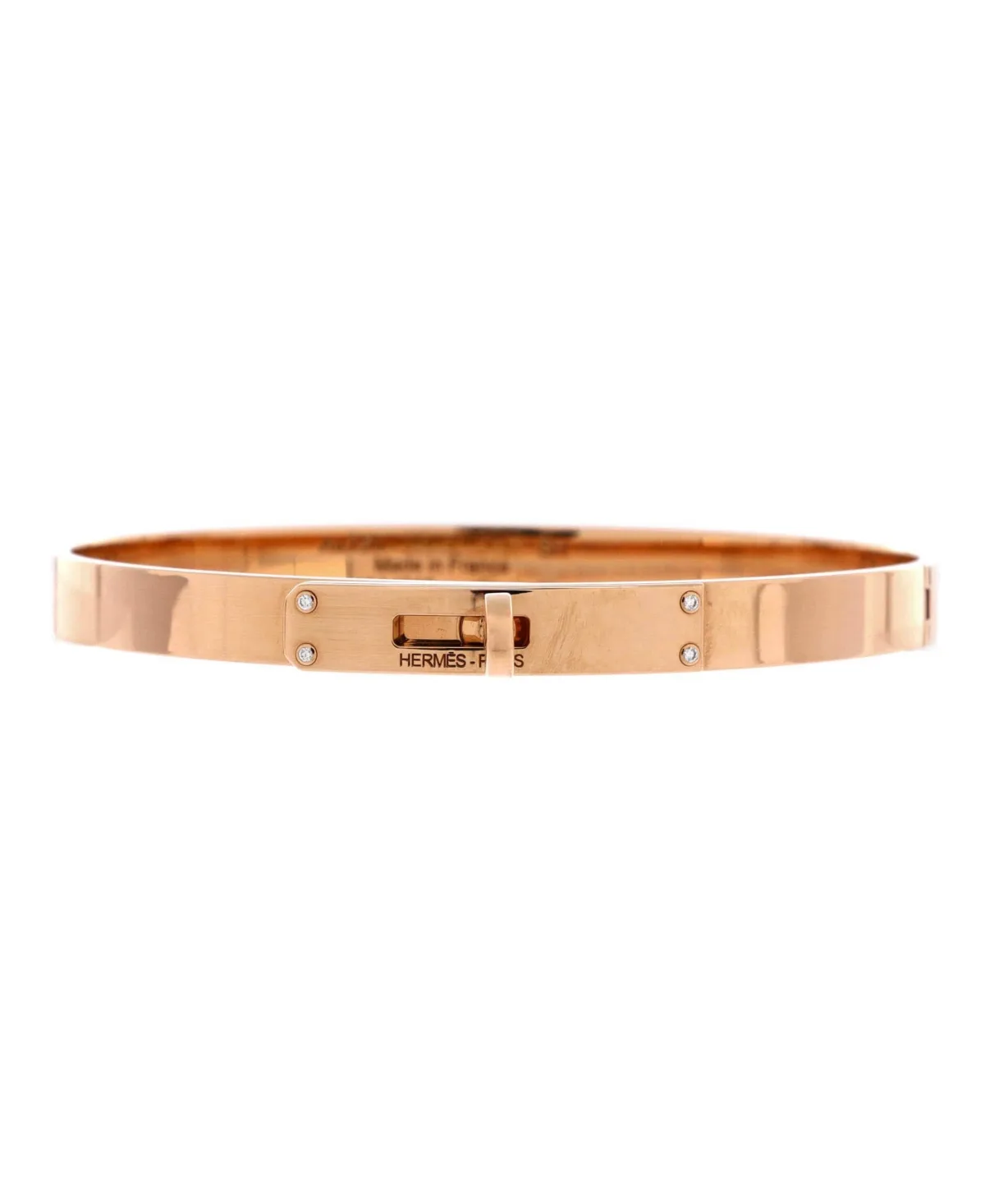 Pre-Owned Hermes Rose Gold Kelly Bracelet - 18k Rose Gold by Hermes