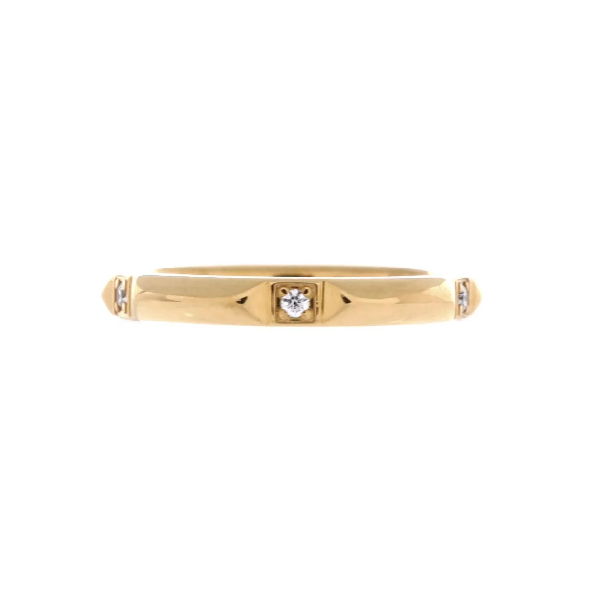 Pre-Owned Tiffany & Co Round Diamond Ring (0.05 ct.) in 18K Yellow Gold by Tiffany & Co.
