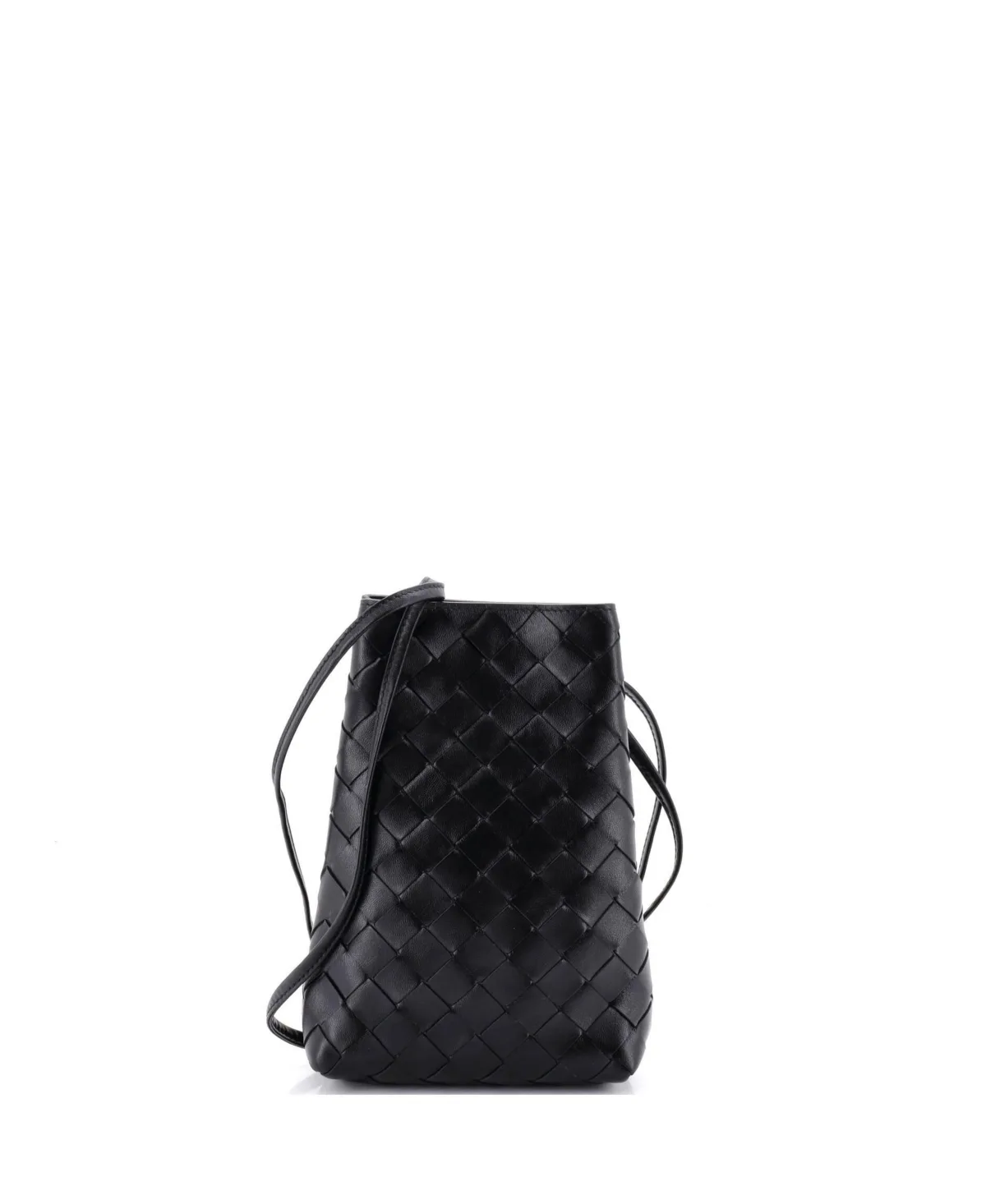 Pre-Owned Bottega Veneta Andiamo Phone Pouch Intrecciato Nappa by Bottega Veneta