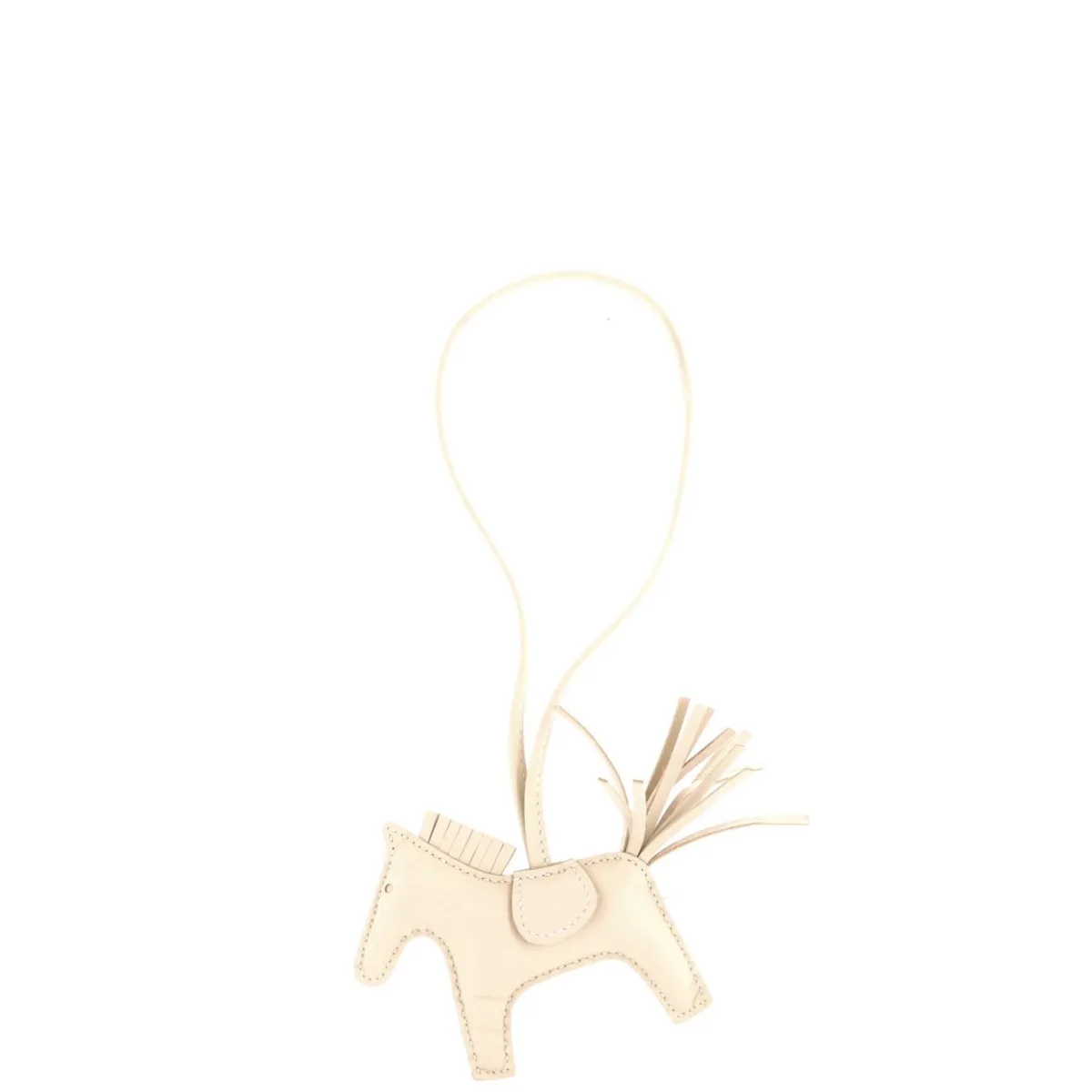 Pre-Owned Hermes Pm Mono-Tone GriGri Rodeo Bag Charm Leather by Hermes