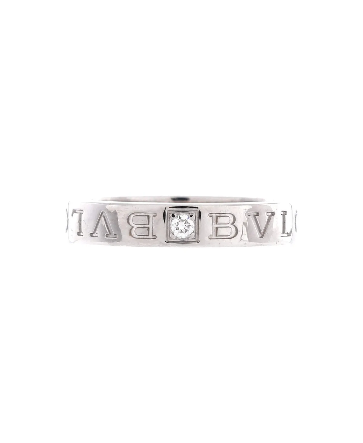 Pre-Owned Bvlgari Band Ring - 18k White Gold by BVLGARI