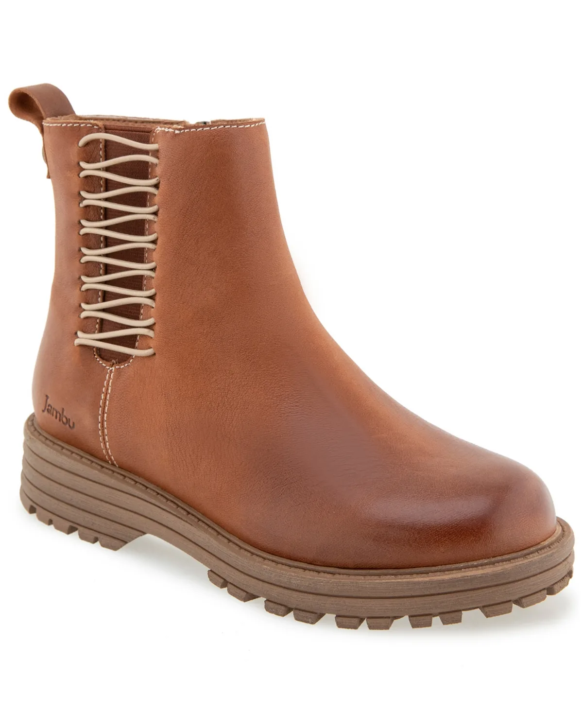 Iren Round Toe Casual Booties by Jambu
