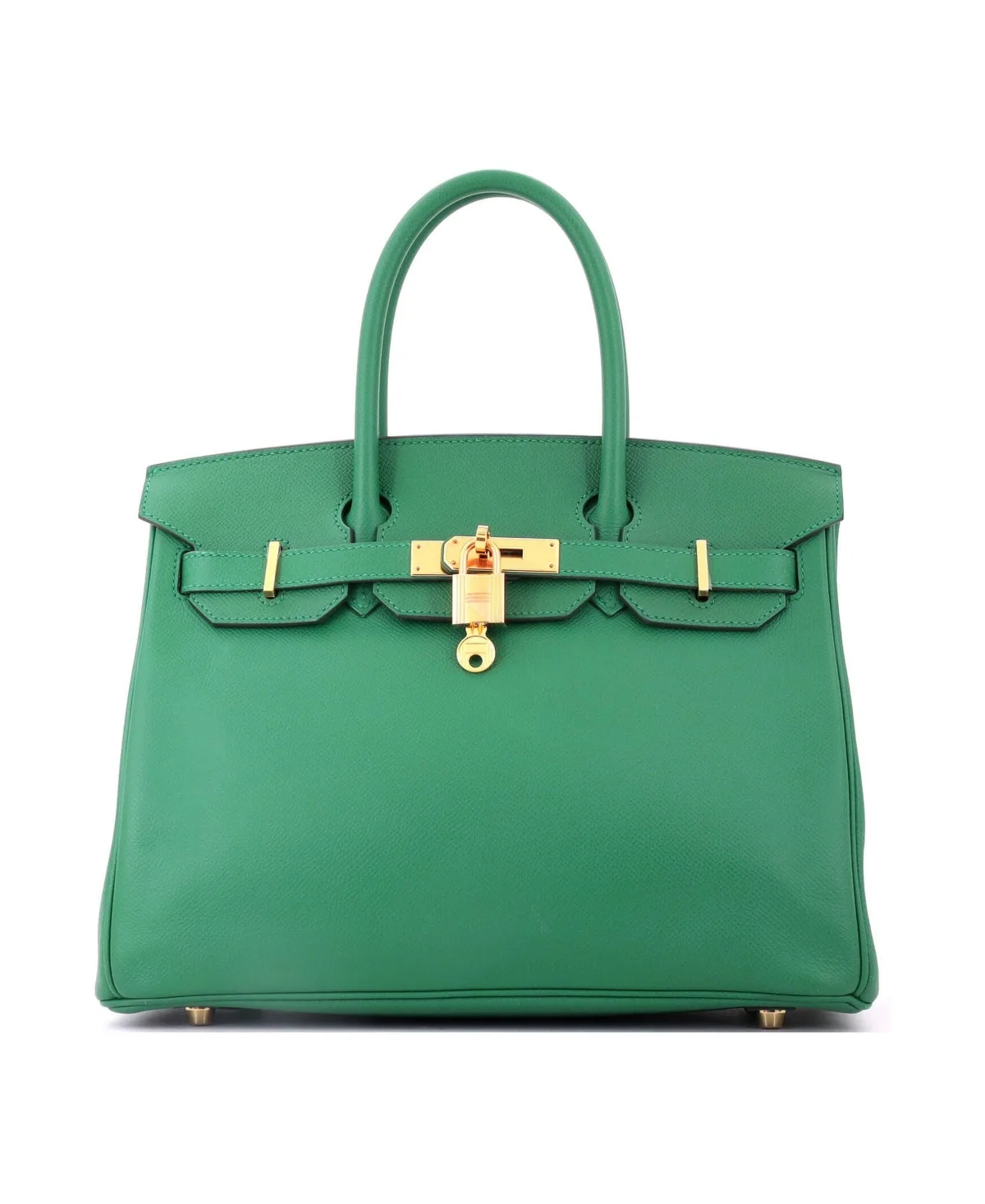 Pre-Owned Birkin 30 Handbag Epsom with Gold Hardware by Hermes