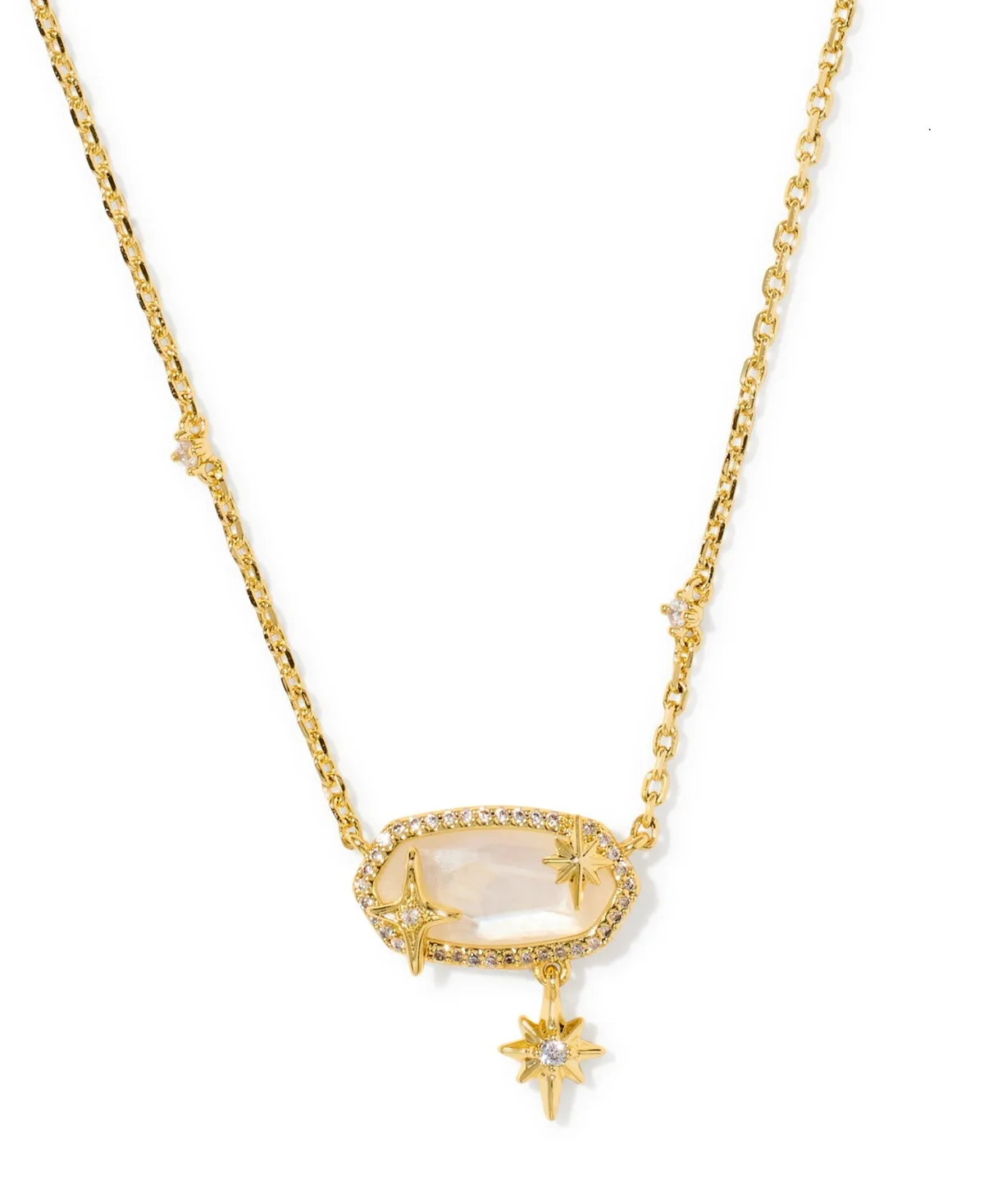 Cubic Zirconia Gold-Tone Star Necklace by Kendra Scott
