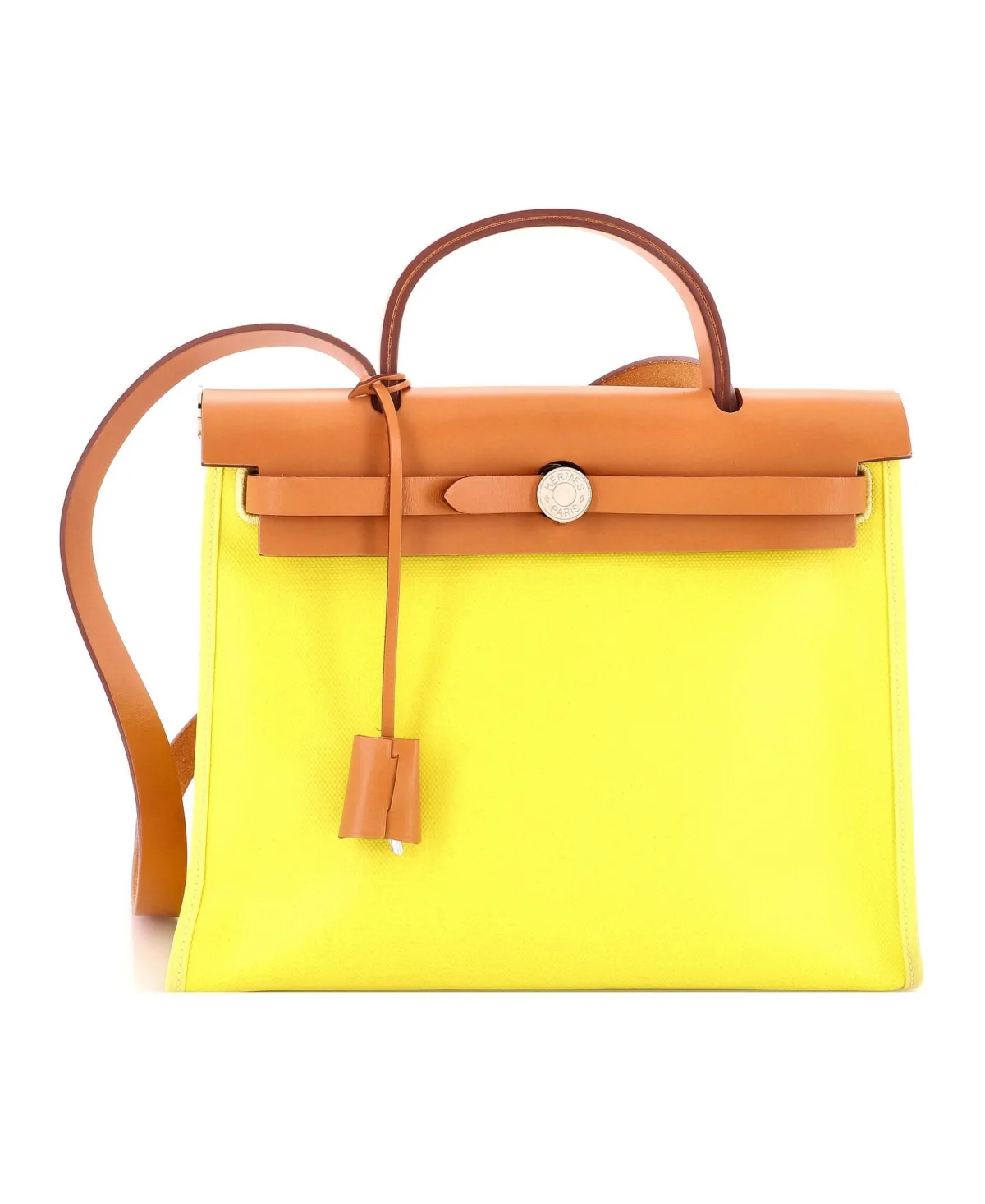 Pre-Owned 31 Herbag Zip Berline Vache Canvas and Leather