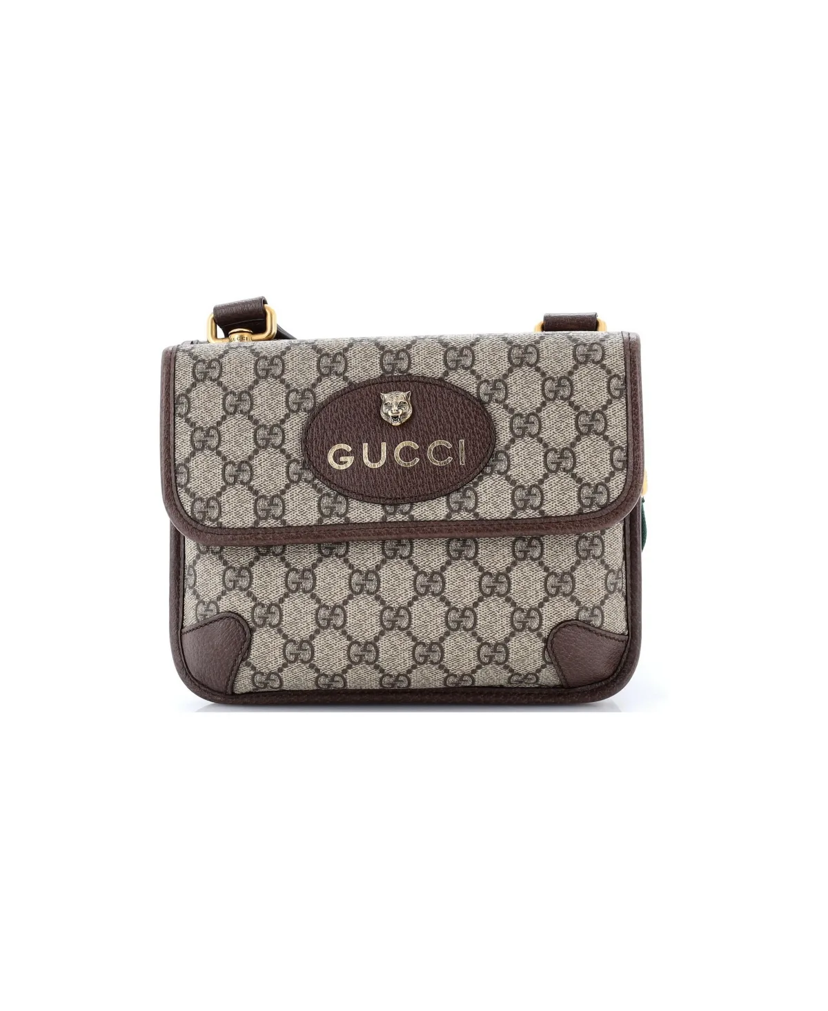 Pre-Owned Gucci Small Neo Vintage Flap Messenger Gg Coated Canvas by Gucci