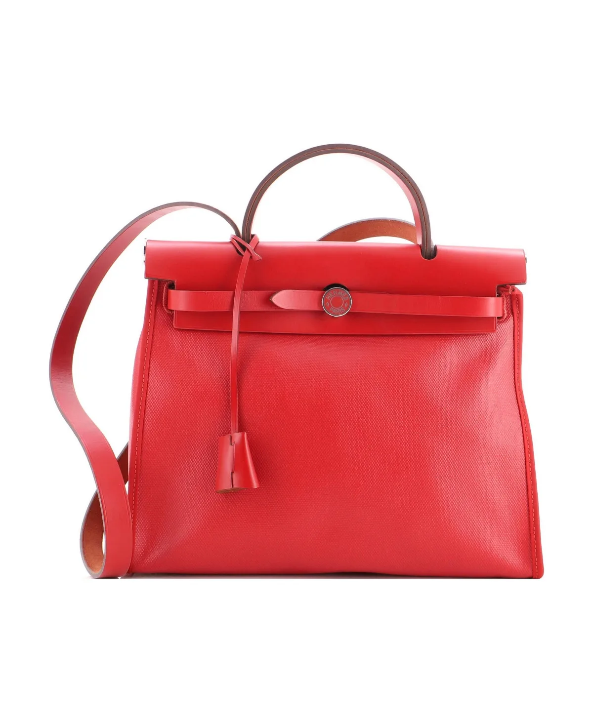 Pre-Owned 31 Herbag Zip Berline Vache Canvas and Leather