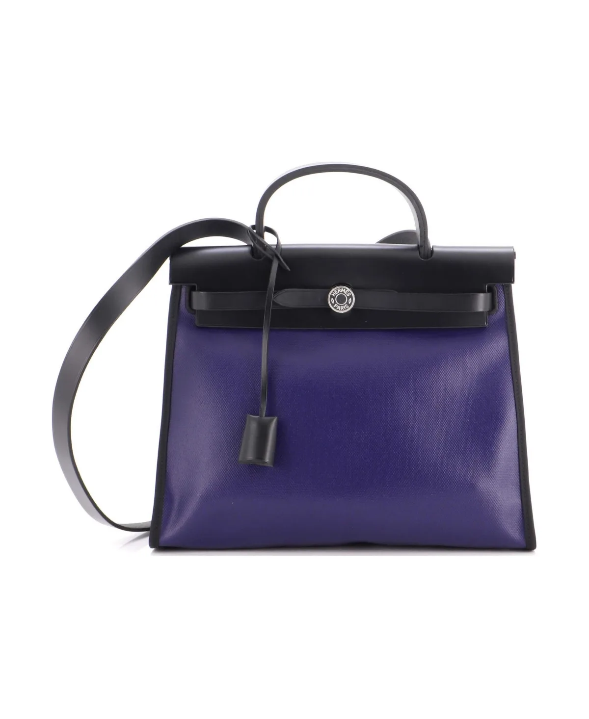 Pre-Owned Hermes 31 Herbag Zip Berline Vache Canvas and Leather by Hermes