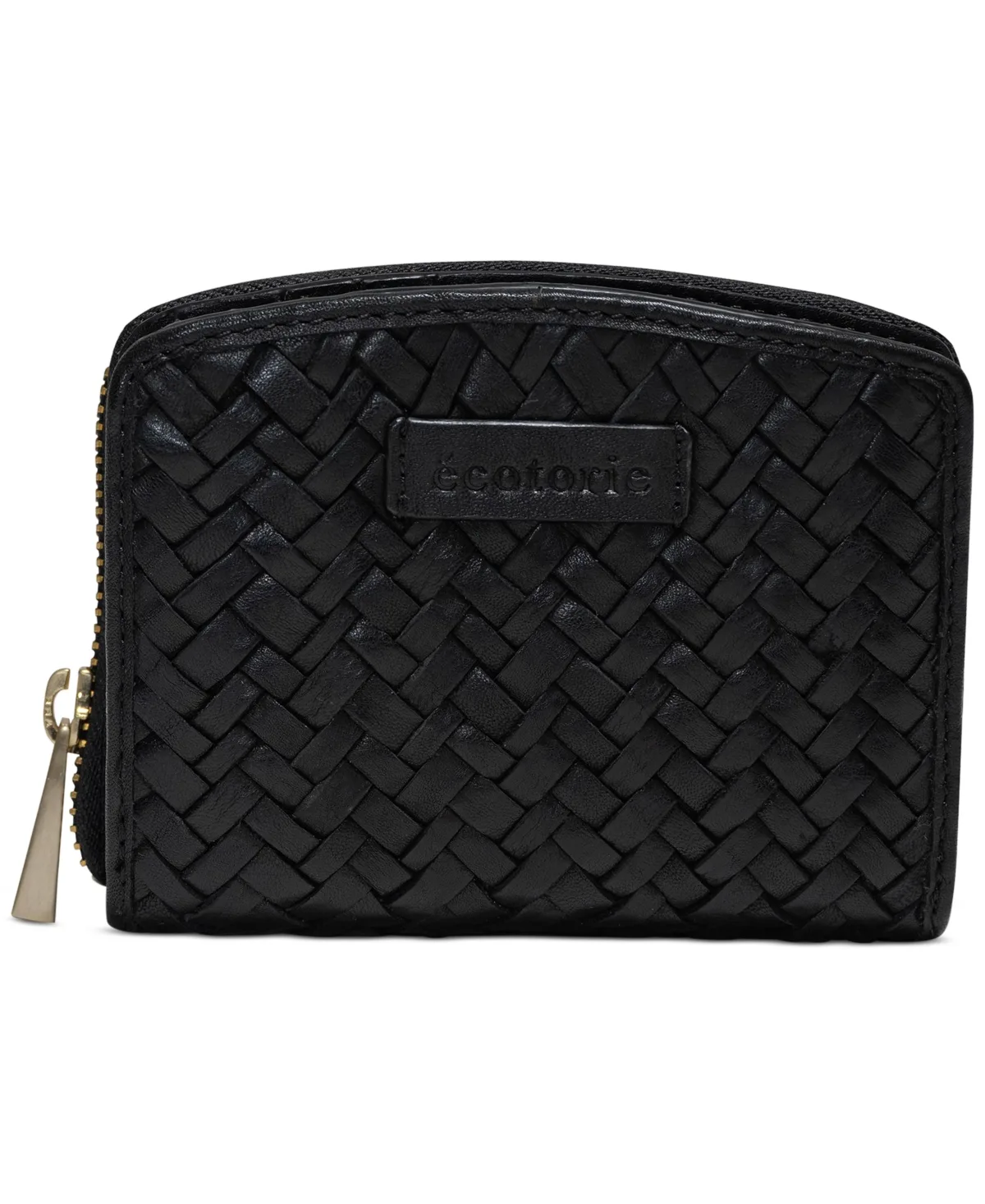 Katy Handwoven Leather Zip Around Wallet by Ecotorie