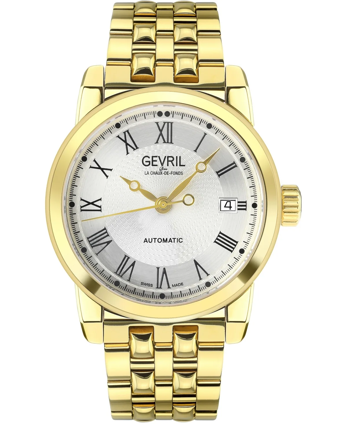 Madison Swiss Automatic Ip Gold Stainless Steel Bracelet Watch, 39mm by Gevril