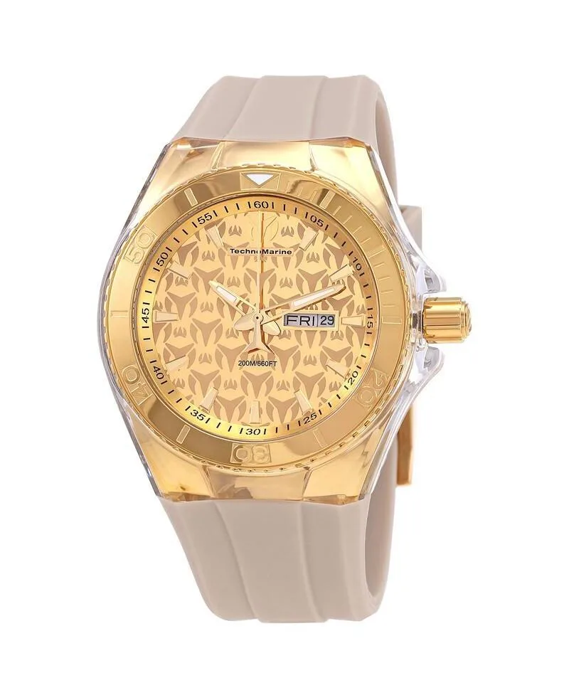 Tm-115064 Cruise Quartz Chronograph Gold Dial Watch by Technomarine