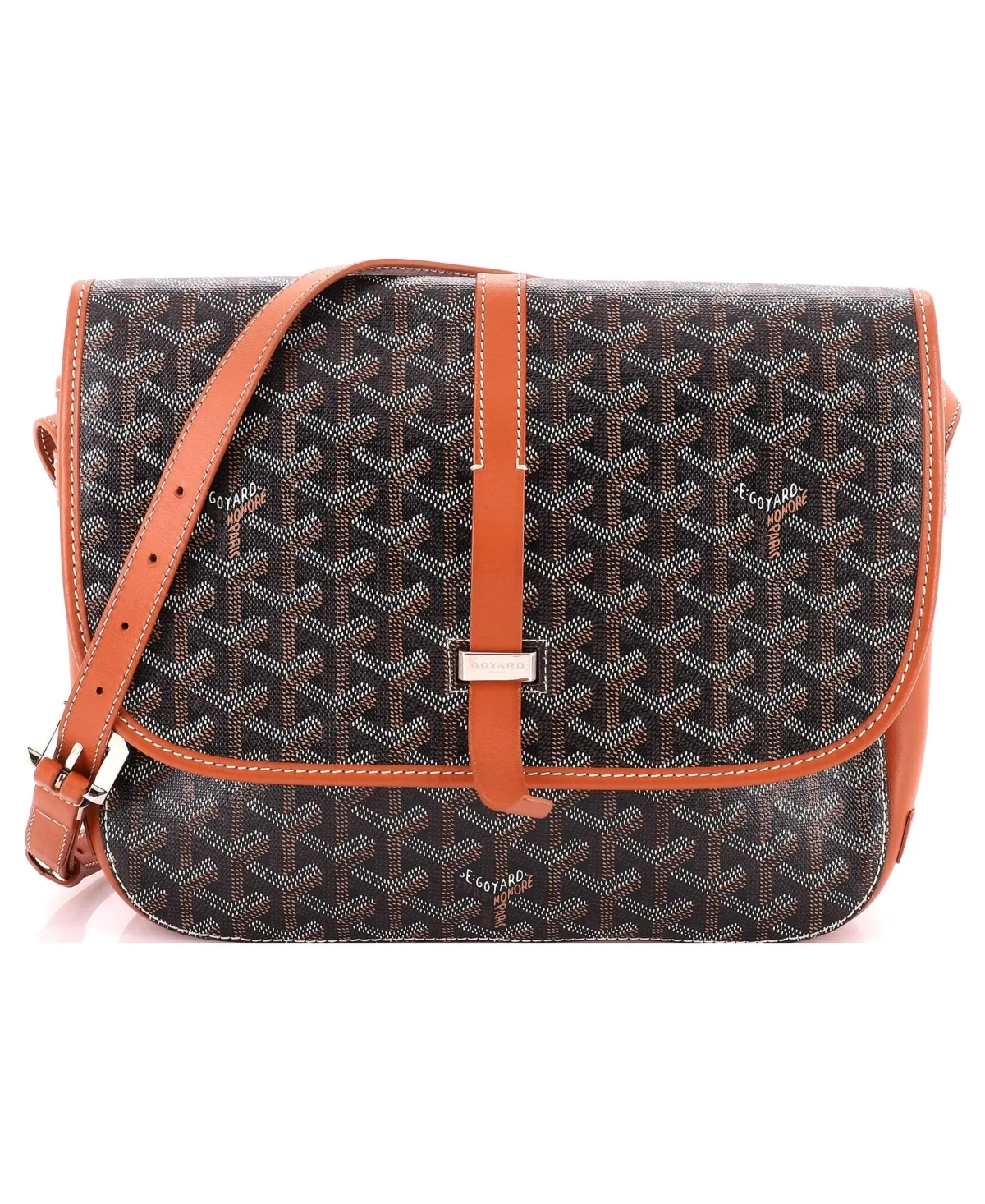 Pre-Owned Goyard mm Belvedere Ii Messenger Bag Coated Canvas by Pre Owned Goyard