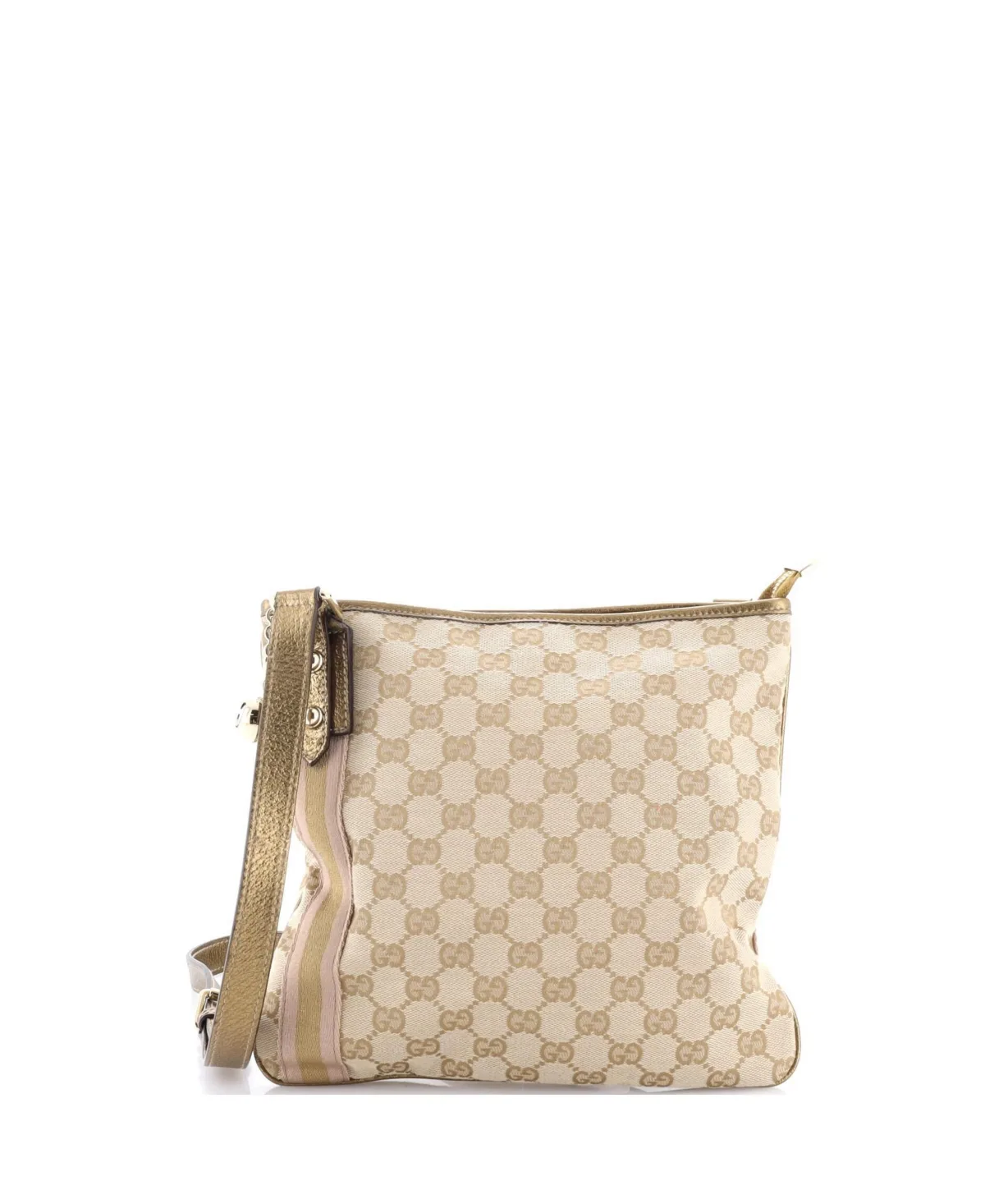 Pre-Owned Gucci Jolicoeur Messenger Bag Gg Canvas