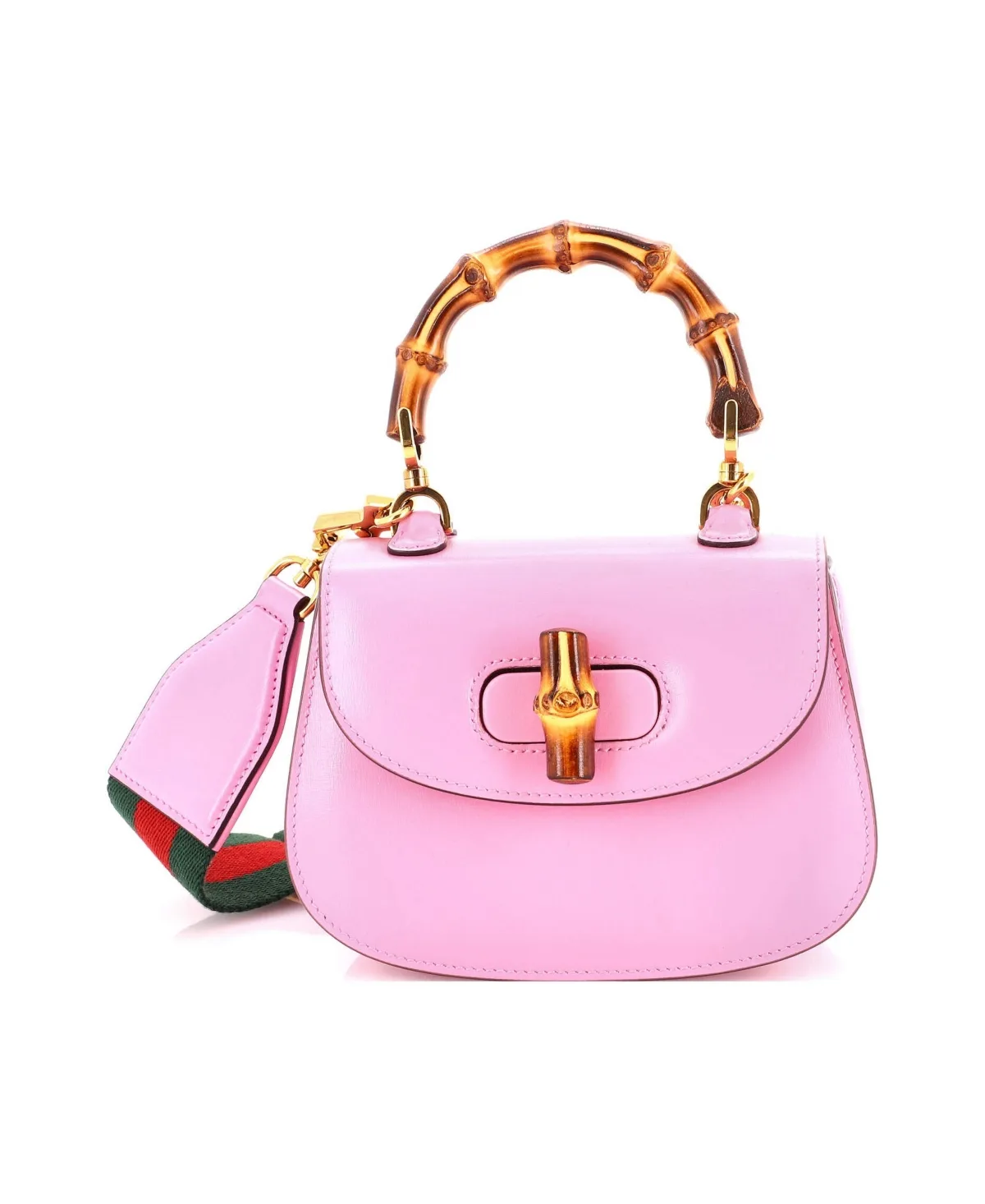 Pre-Owned Mini Bamboo 1947 Top Handle Bag Leather by Gucci