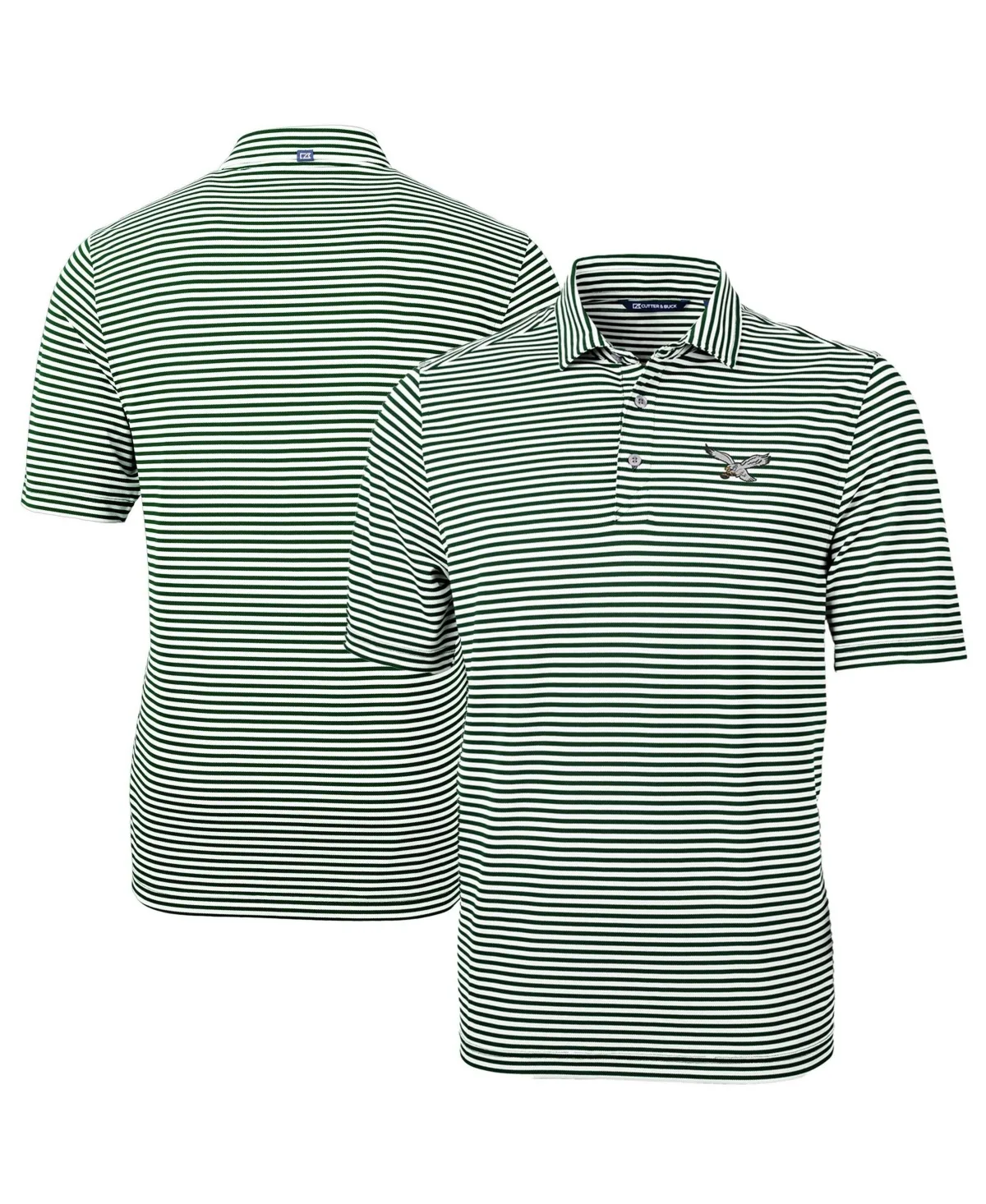 Philadelphia Eagles Virtue Eco Pique Micro Stripe Polo Shirt