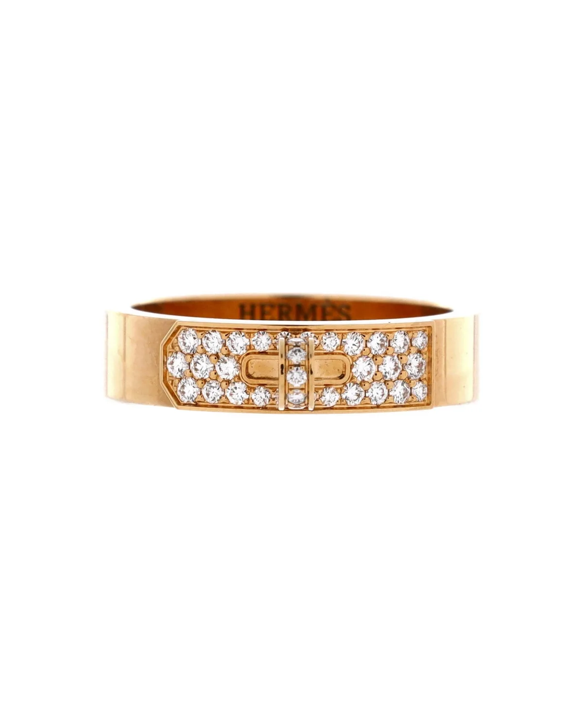Pre-Owned Round Diamond Ring (0.22 ct. t.w.) in 18k Yellow Gold by Hermes