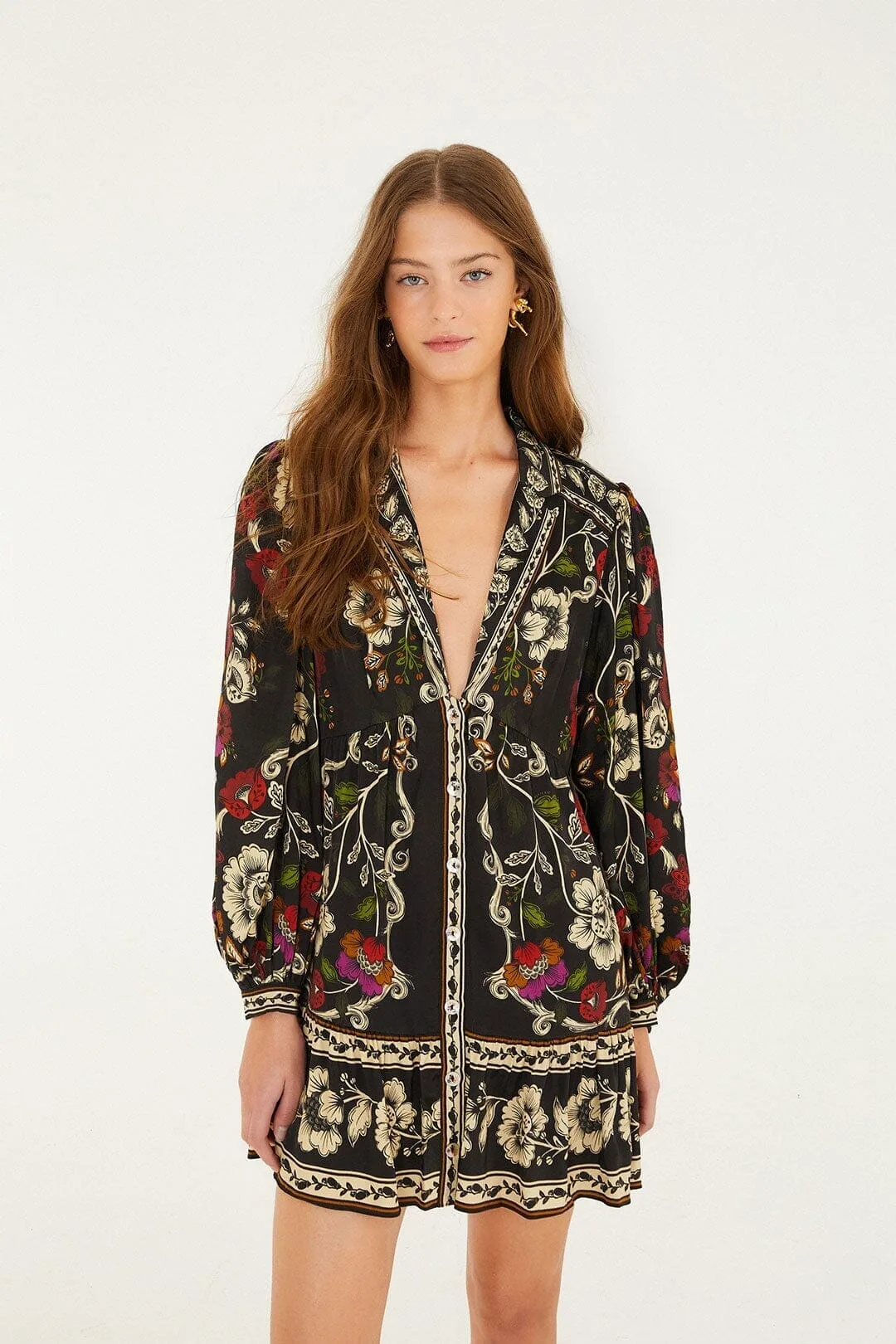 Rococo Flowers Mini Dress