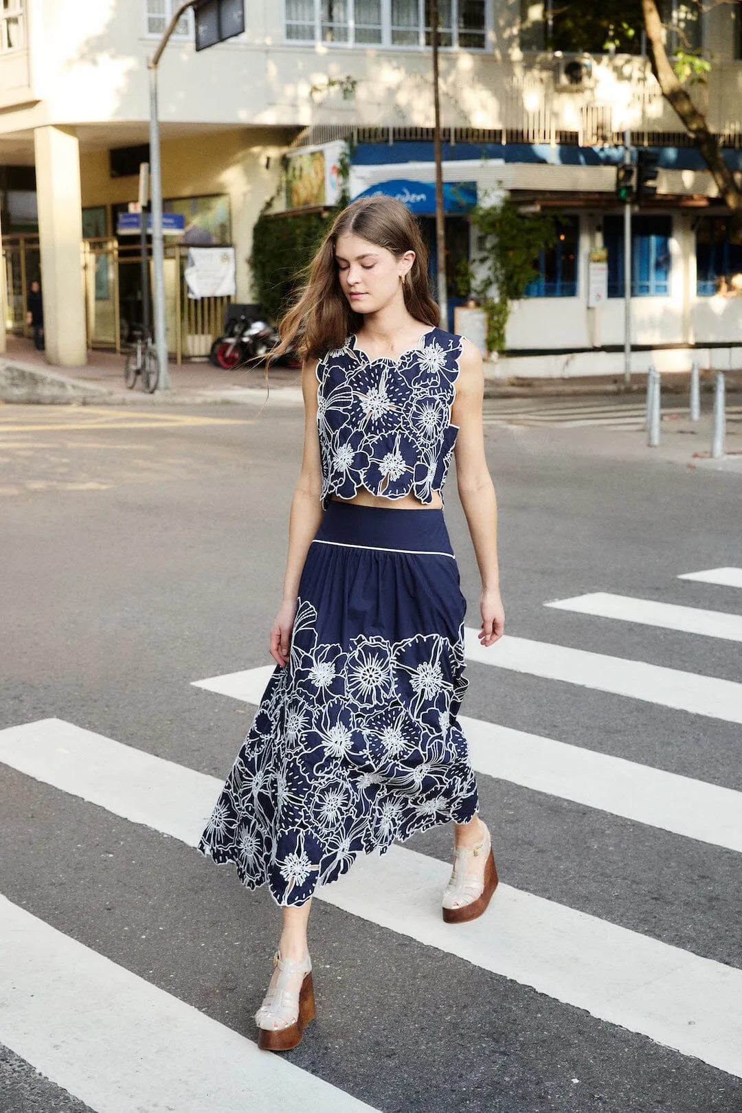 Flowers Richelieu Maxi Skirt