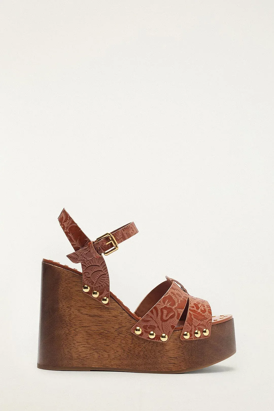 Embossed Wedge Sandal by FARM Rio