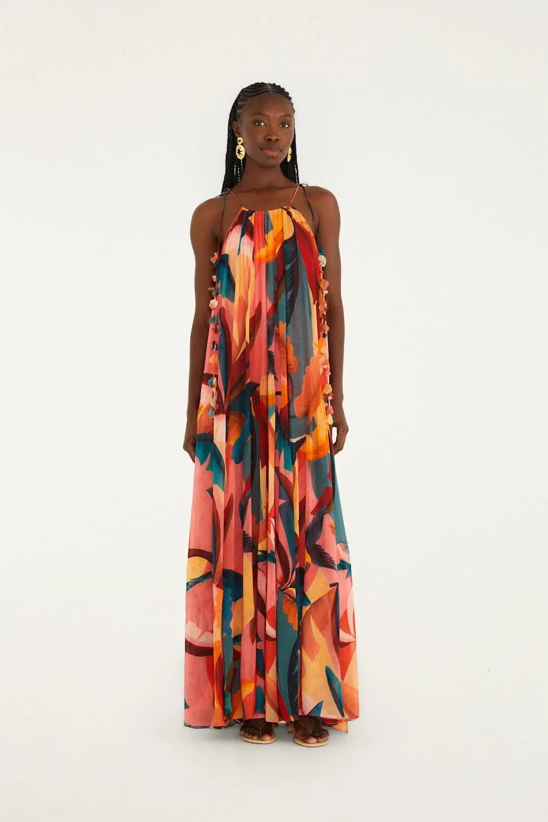 Atlantic Rainforest Sleeveless Maxi Dress