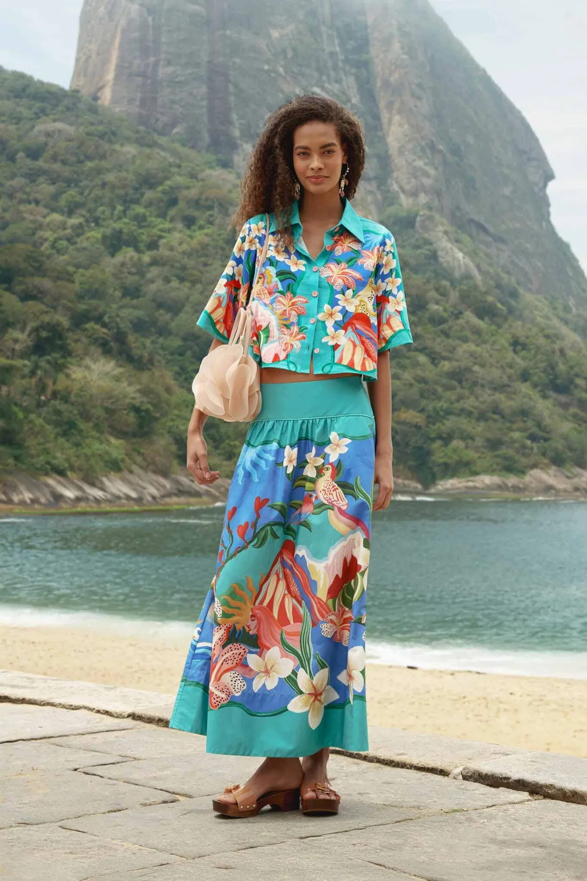 Garden of Life Pockets Midi Skirt