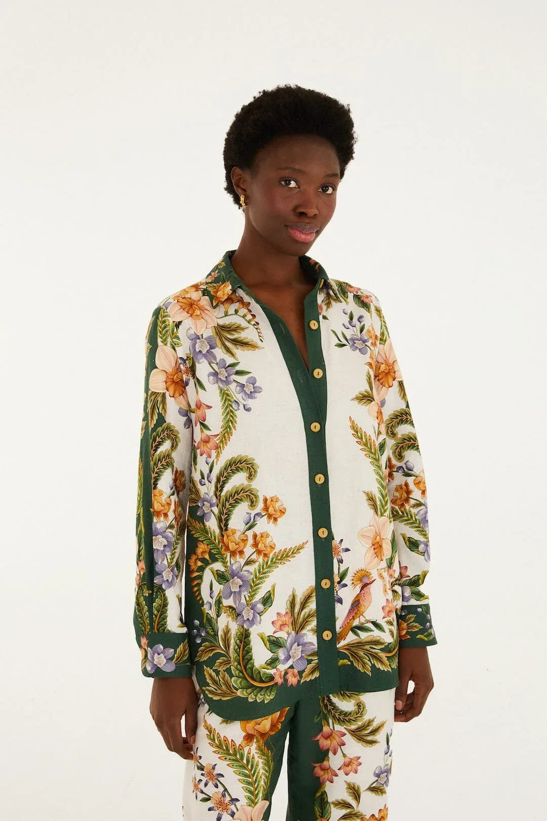 Nature Collared Buttoned Shirt