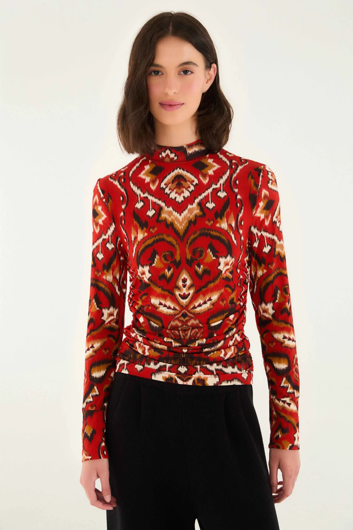 Ainika Pineapple Ikat Blouse