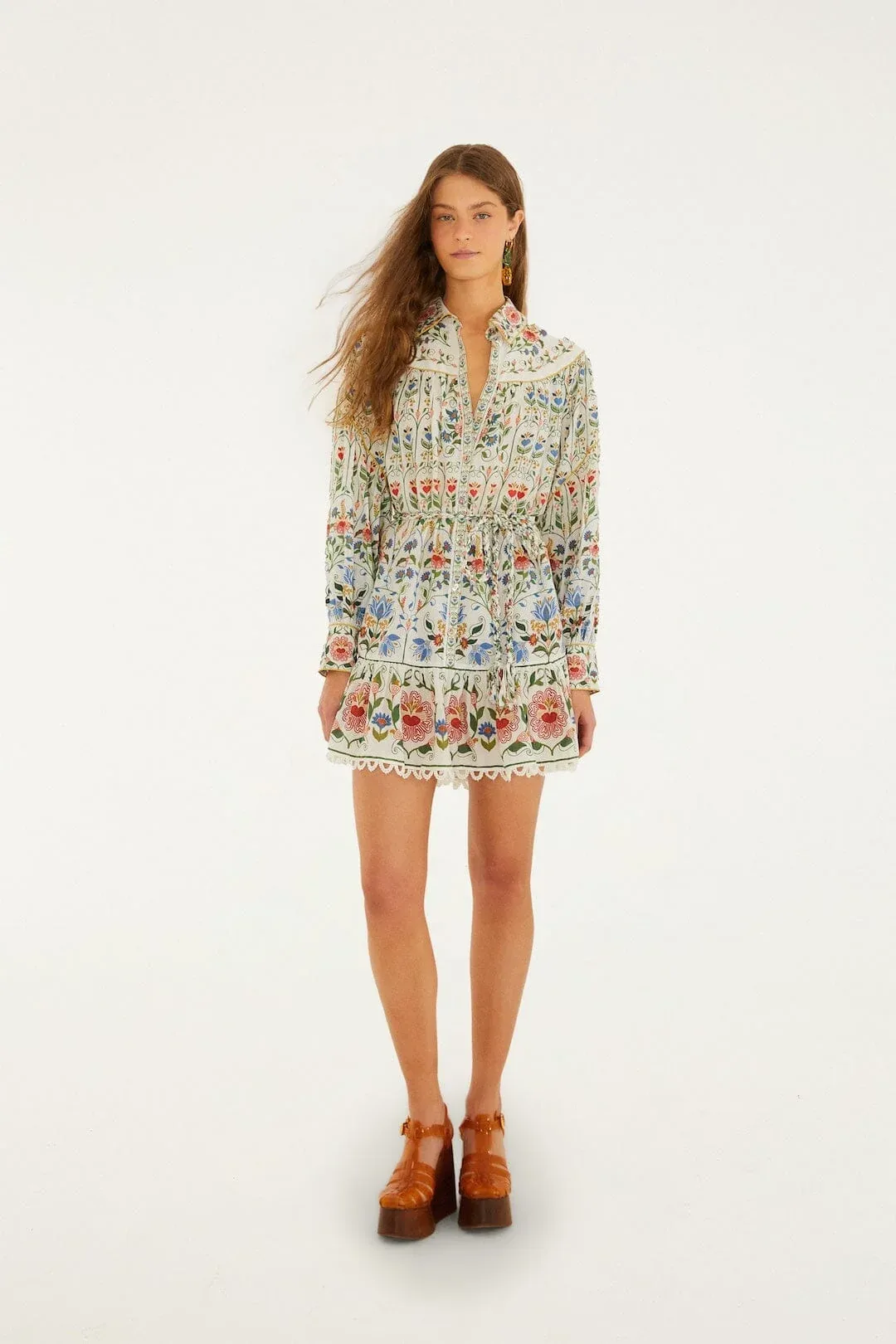 Stitched Garden Mini Dress