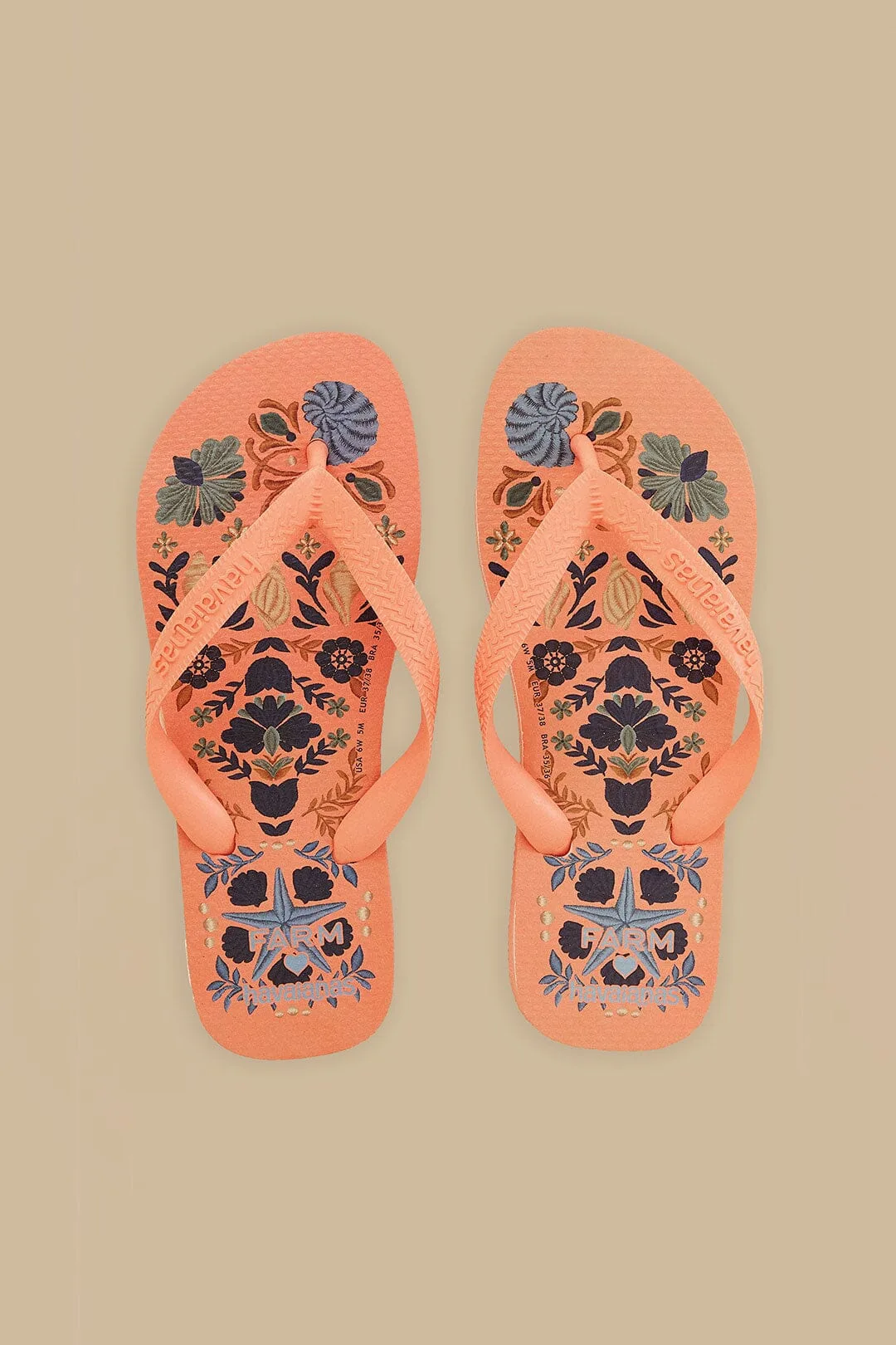 Seasheel Tapestry Havaianas by FARM Rio