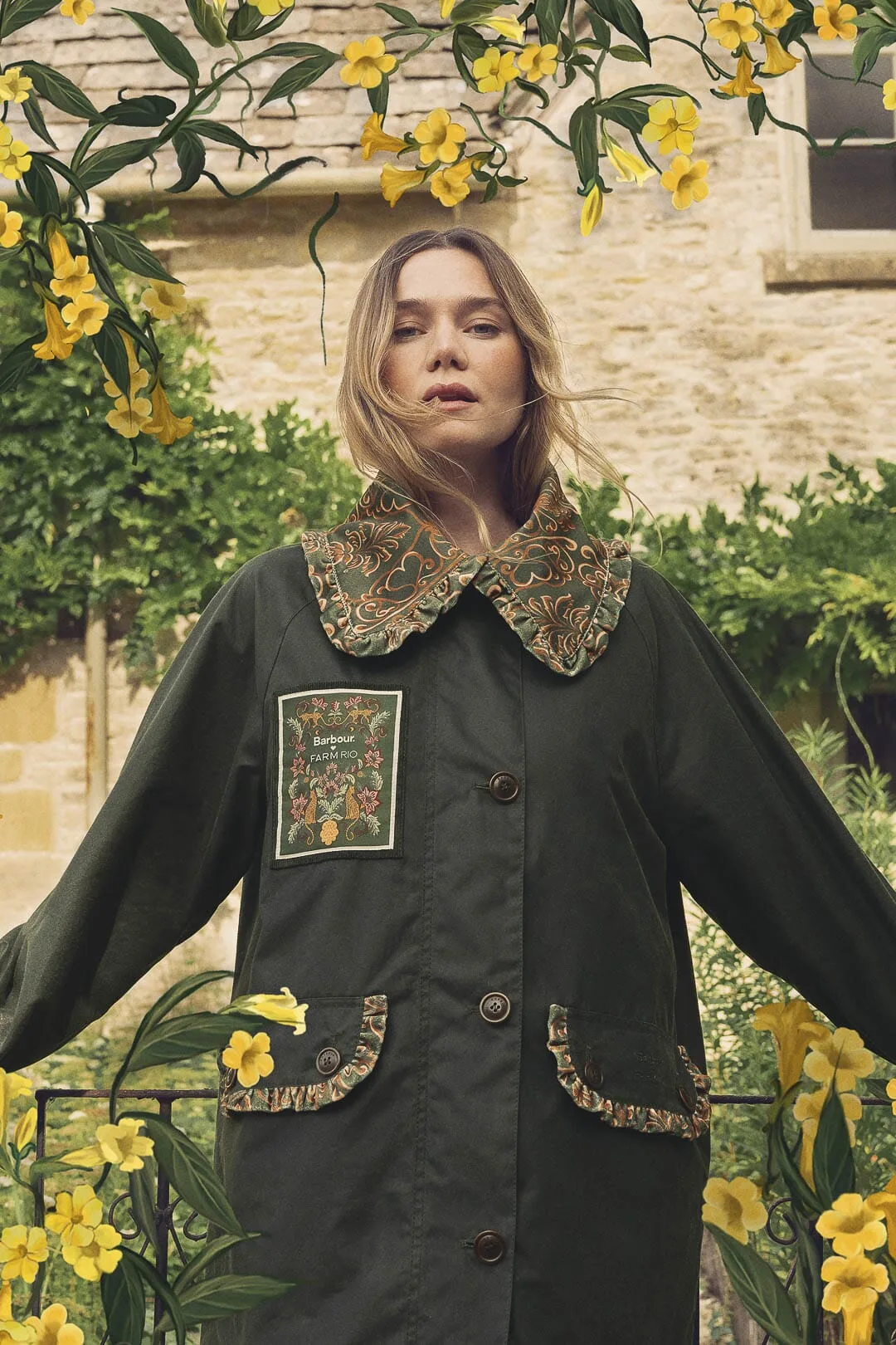 Maria-Clara Waxed Jacket by FARM Rio