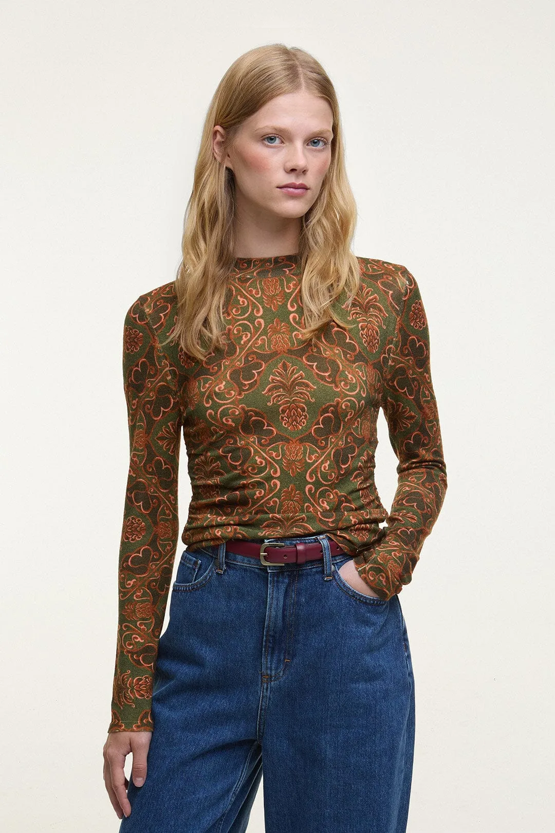 Luana Long-Sleeve Knitted Top by FARM Rio