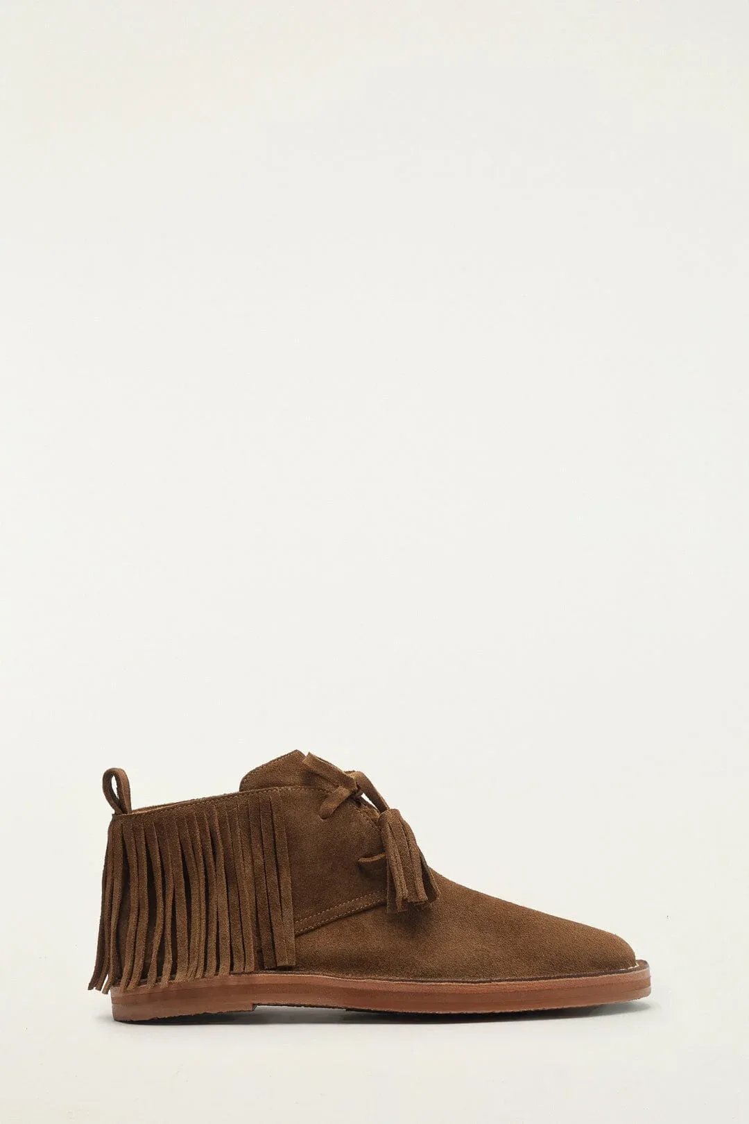 Fringes Suede Desert Boot by FARM Rio