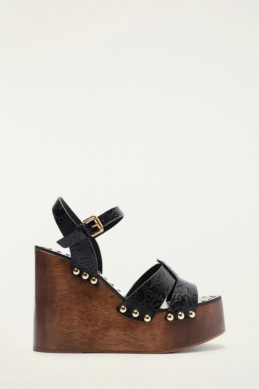 Studded Embossed Wedge Sandal by FARM Rio