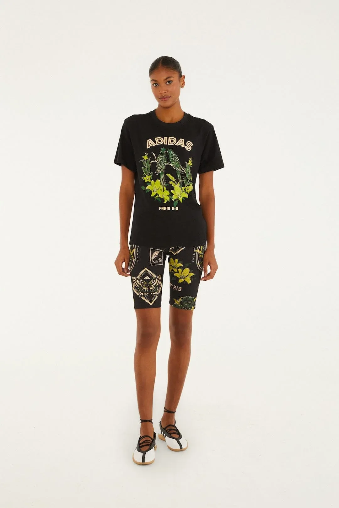 Label Garden FARM Rio x Adidas Bike Short by FARM Rio