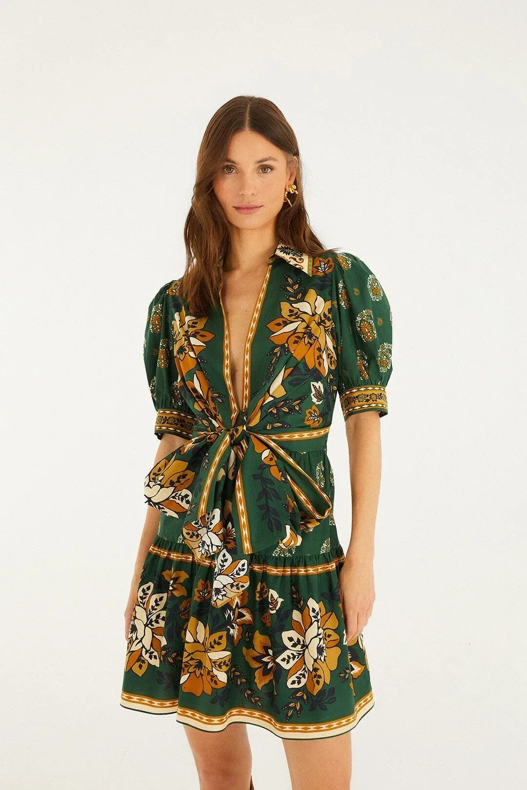 Ayla Short Puff Sleeve Mini Dress