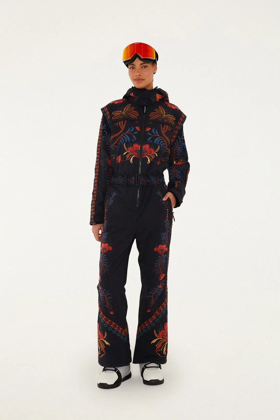 Macaw Hooded Belted Ski Jumpsuit by FARM Rio