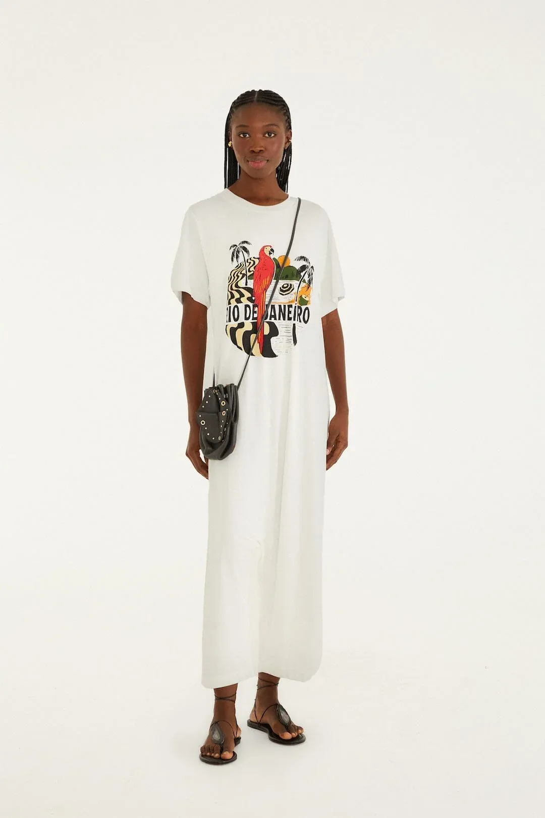 Off-White Rio De Janeiro Organic Cotton Jumpsuit by FARM Rio