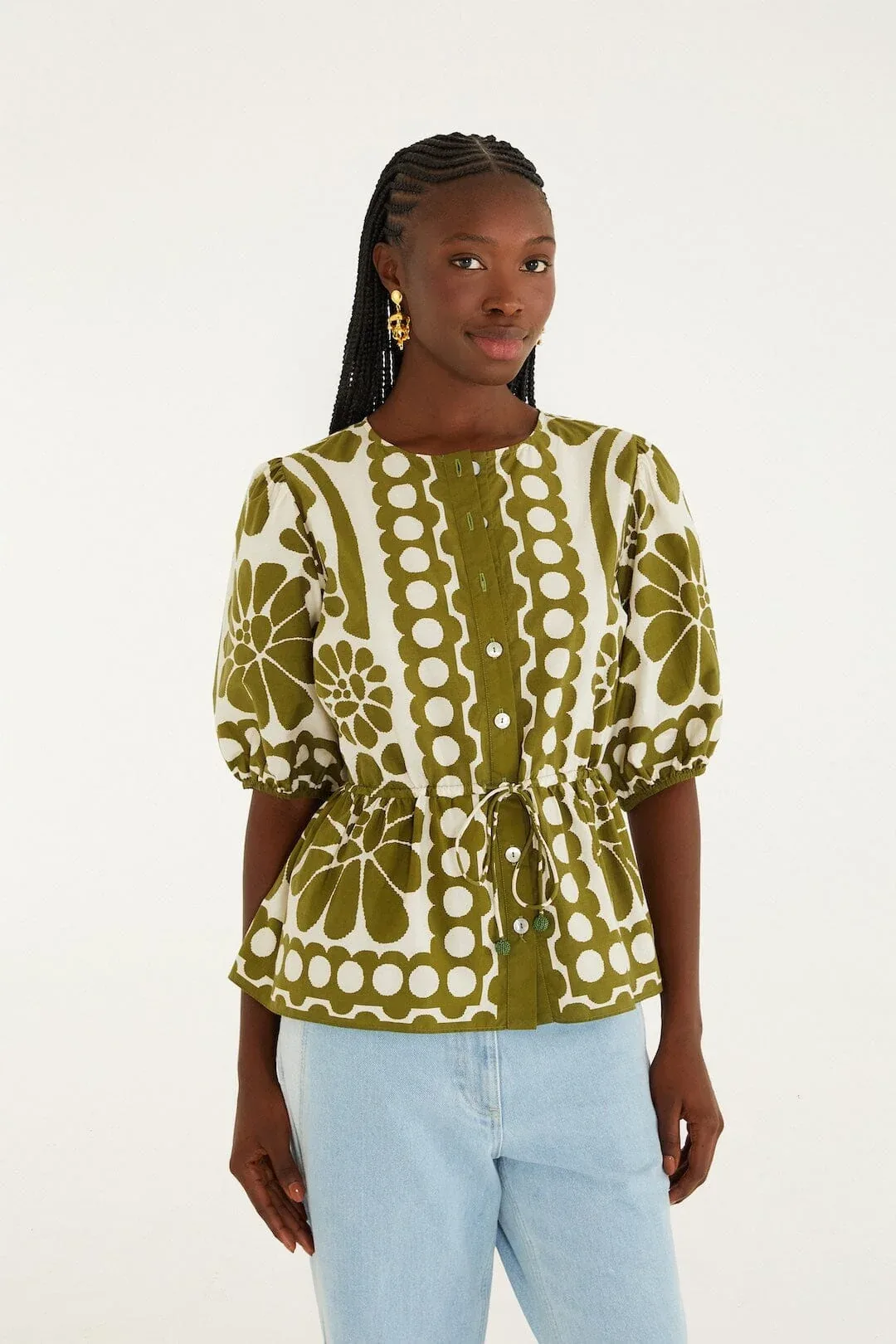 Palermo Drawstring Blouse