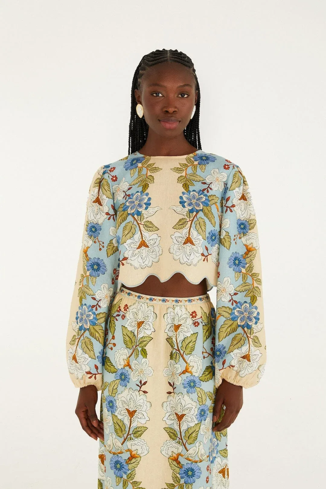 Garden Scarf Blouse by FARM Rio