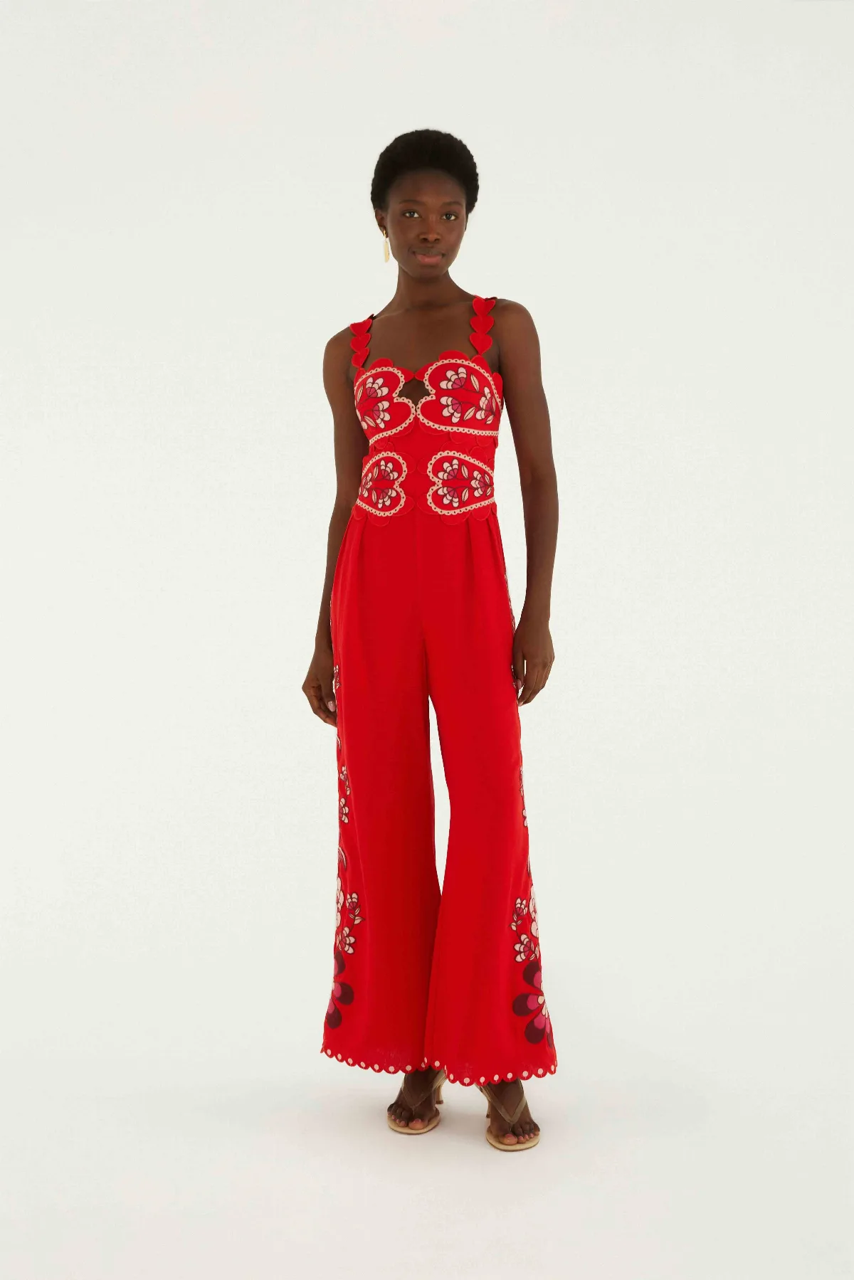 Lovely Pineapples Embroidered Jumpsuit