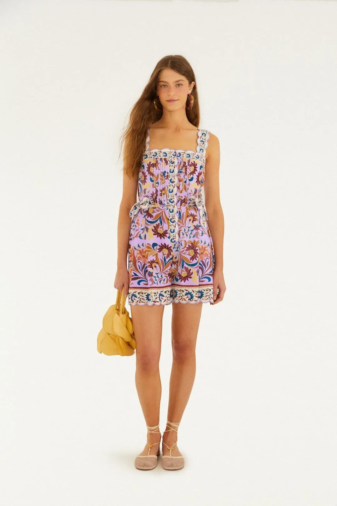 Flower Tiles Romper