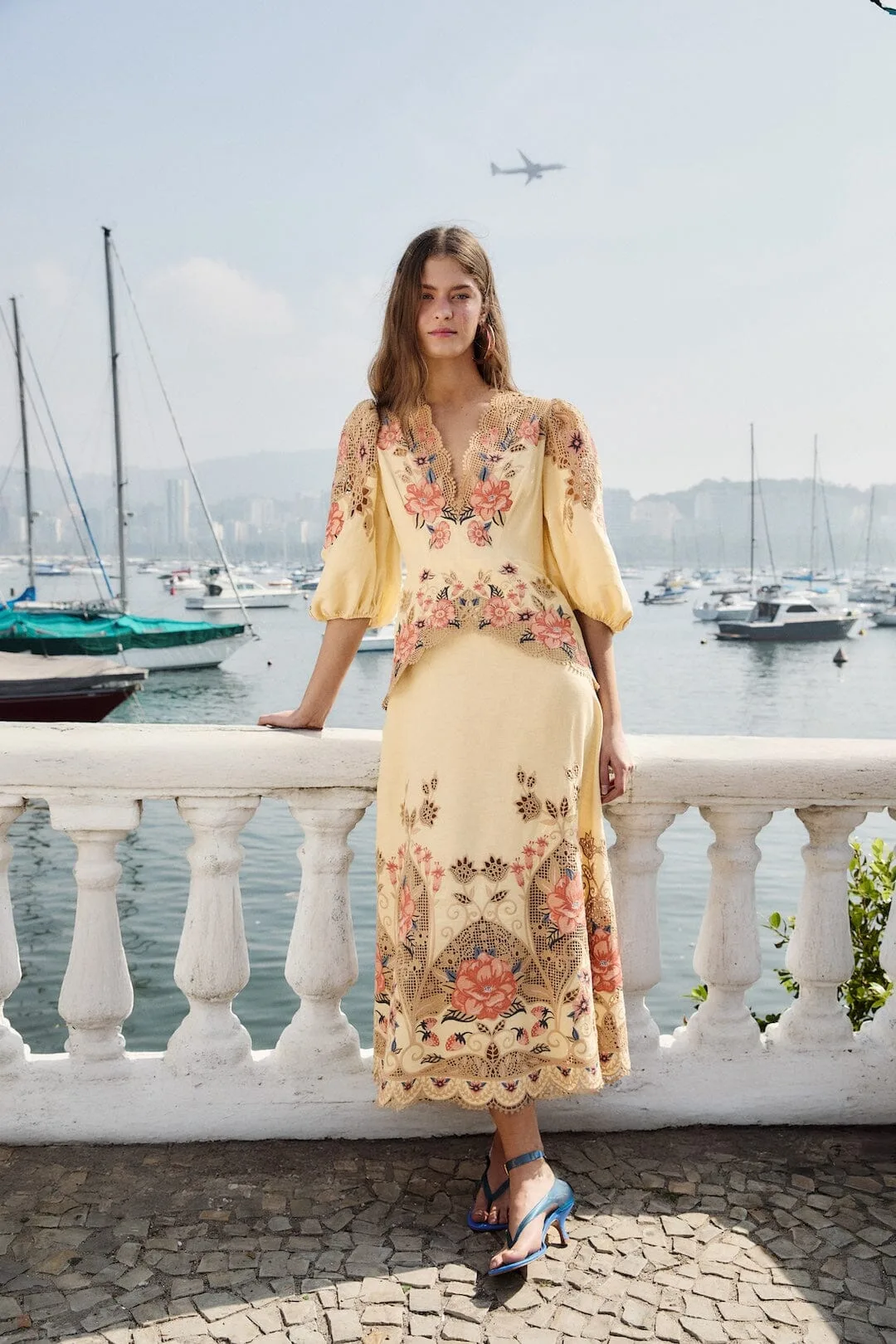 Flower Poetry Embroidered Midi Dress by FARM Rio